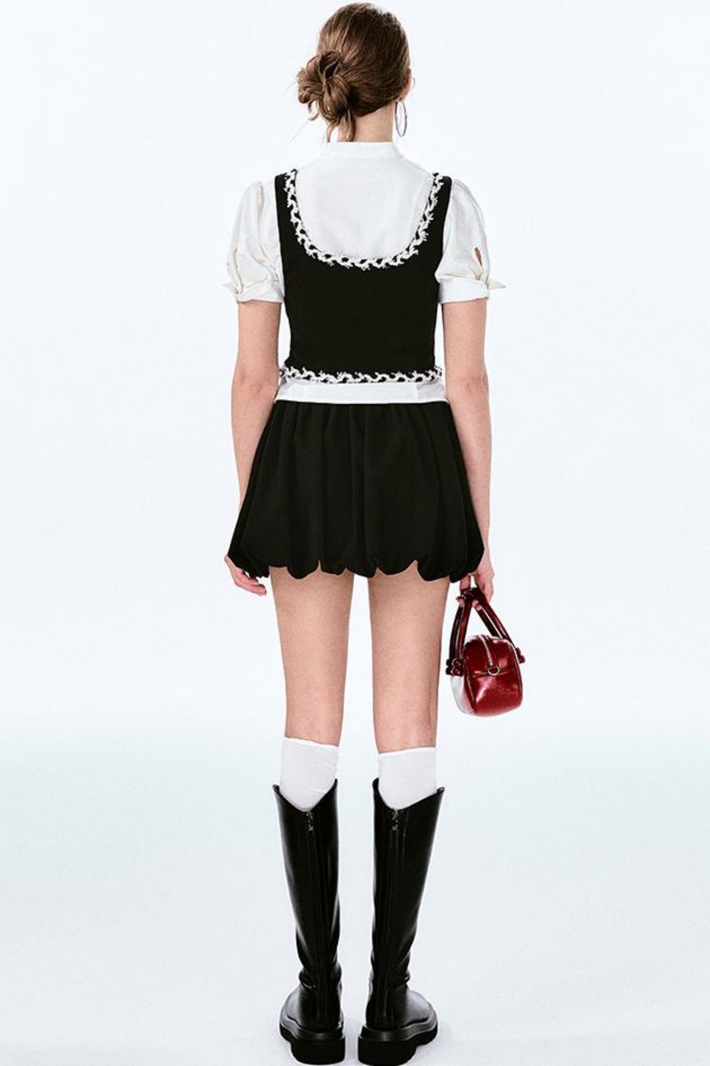 ミンティースパイシーレースパネルベスト