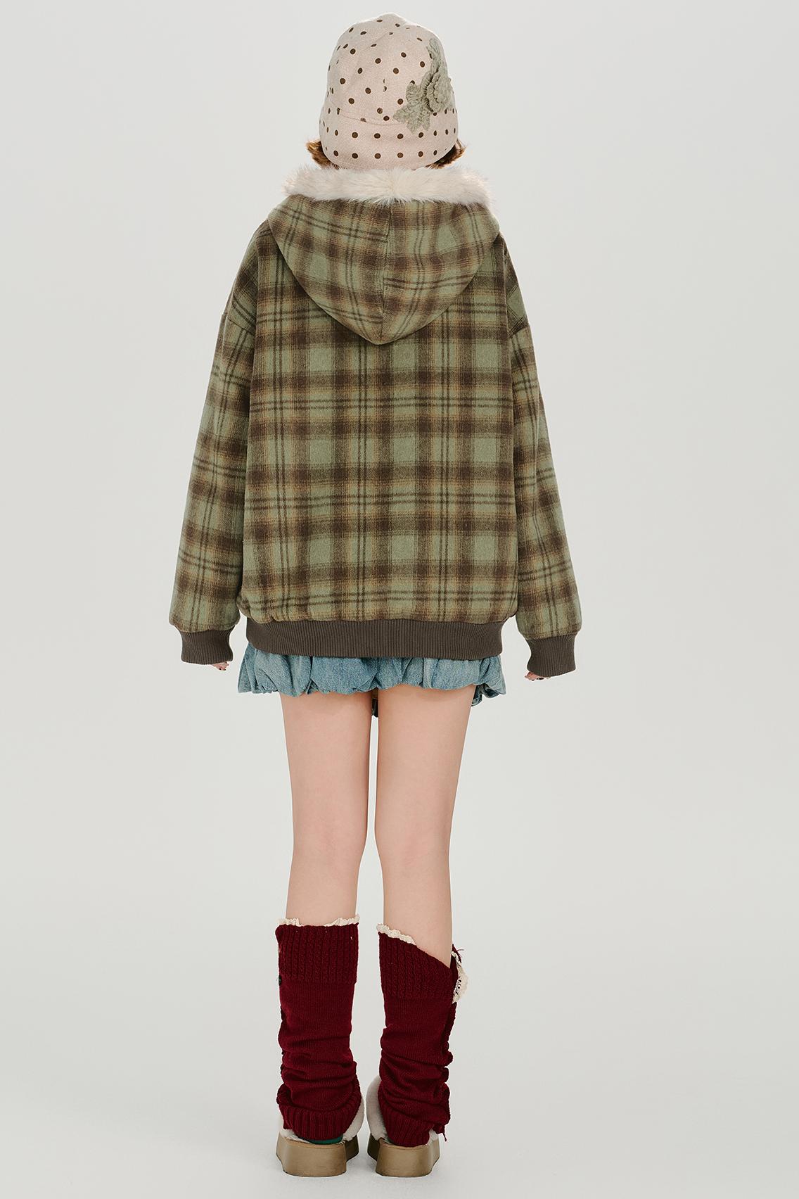 レトロモードチェックジャケット