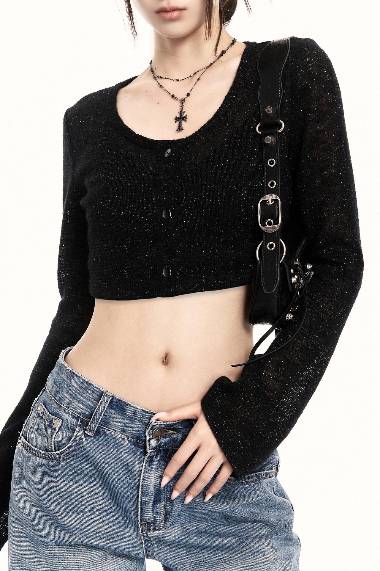 Exquisite Sparkling Knit Cardigan
