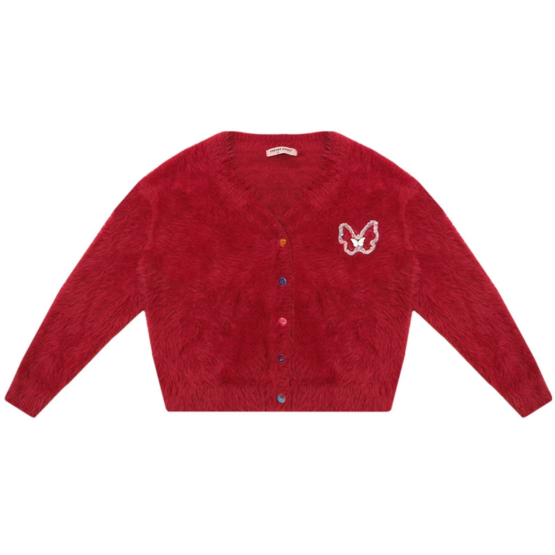 Red Christmas Cardigan Sweater