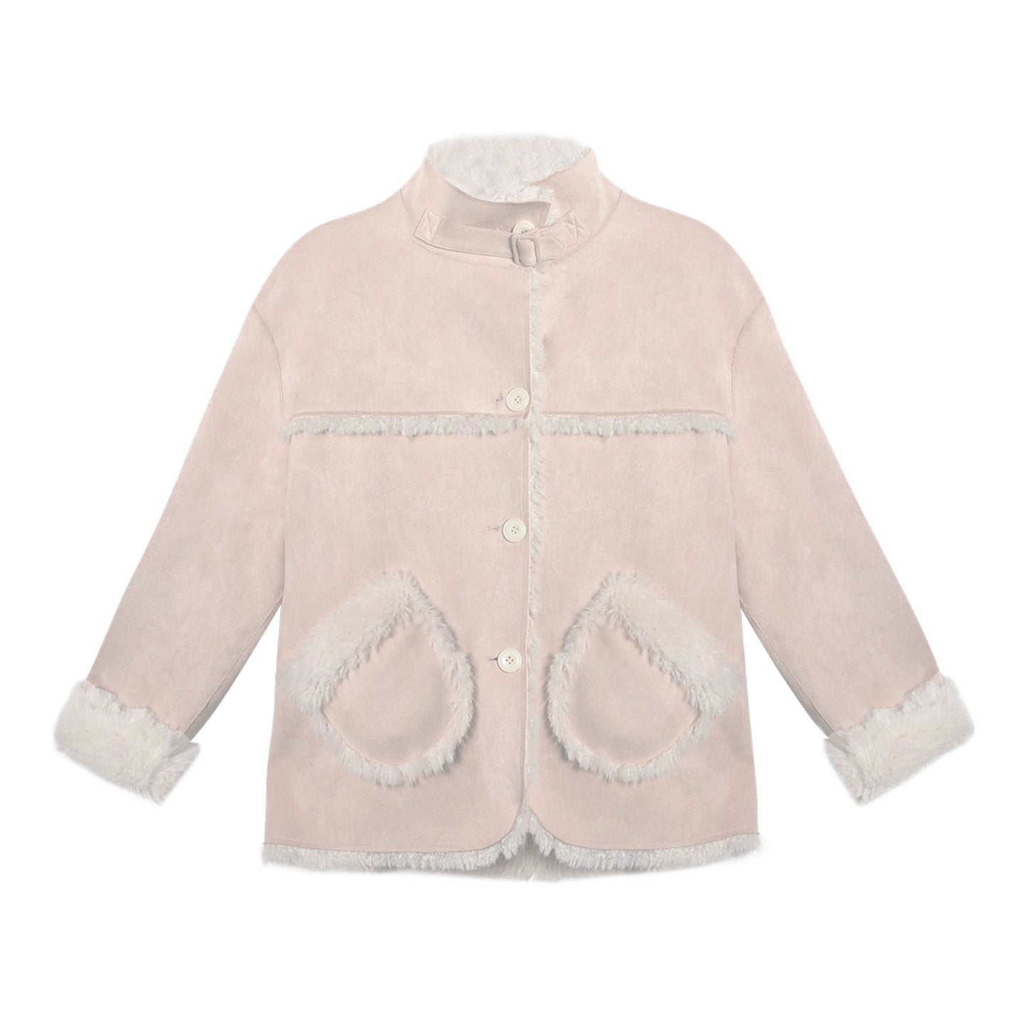 Reversible Polka Dot Fur Coat