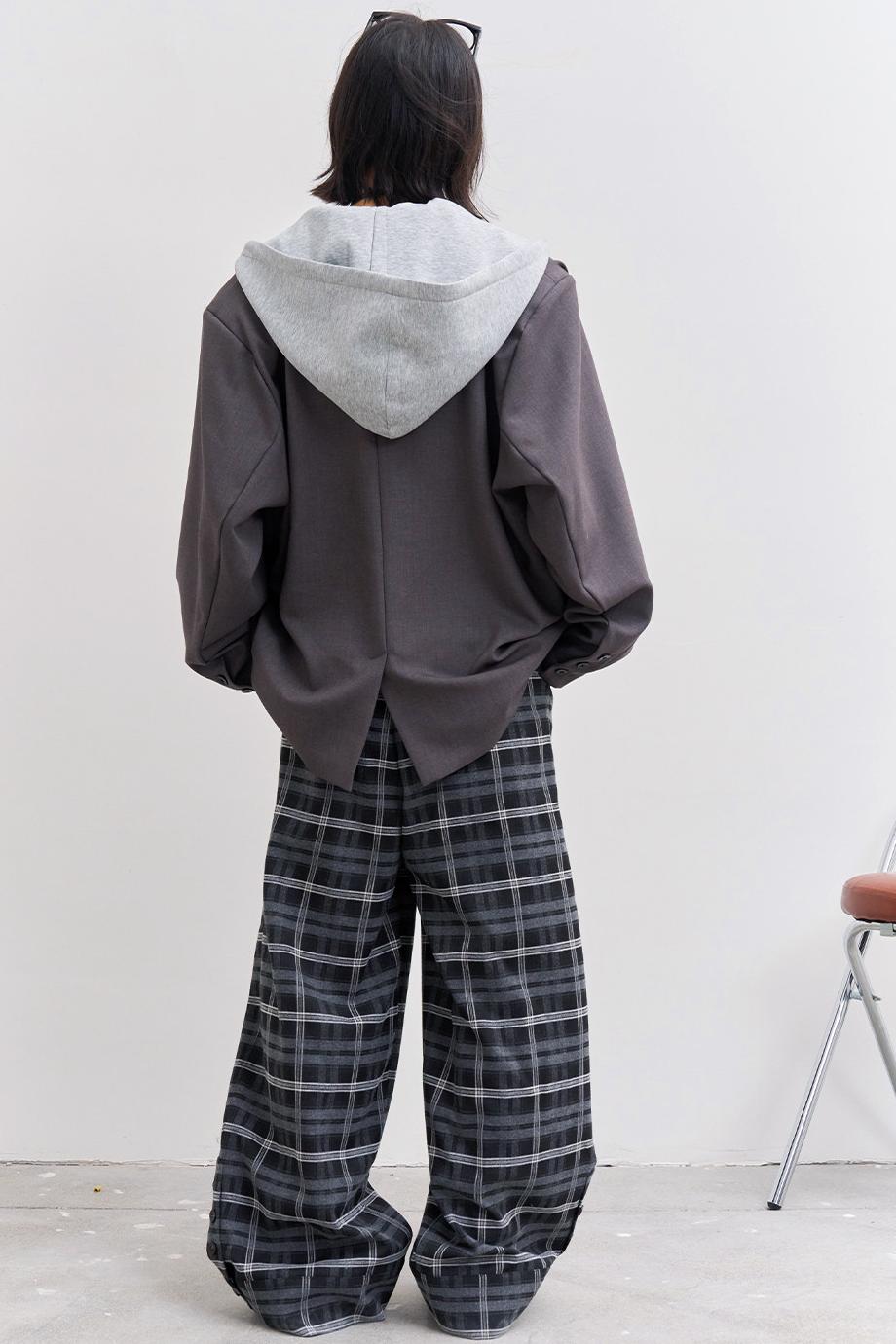 Straight Leg Plaid Pants