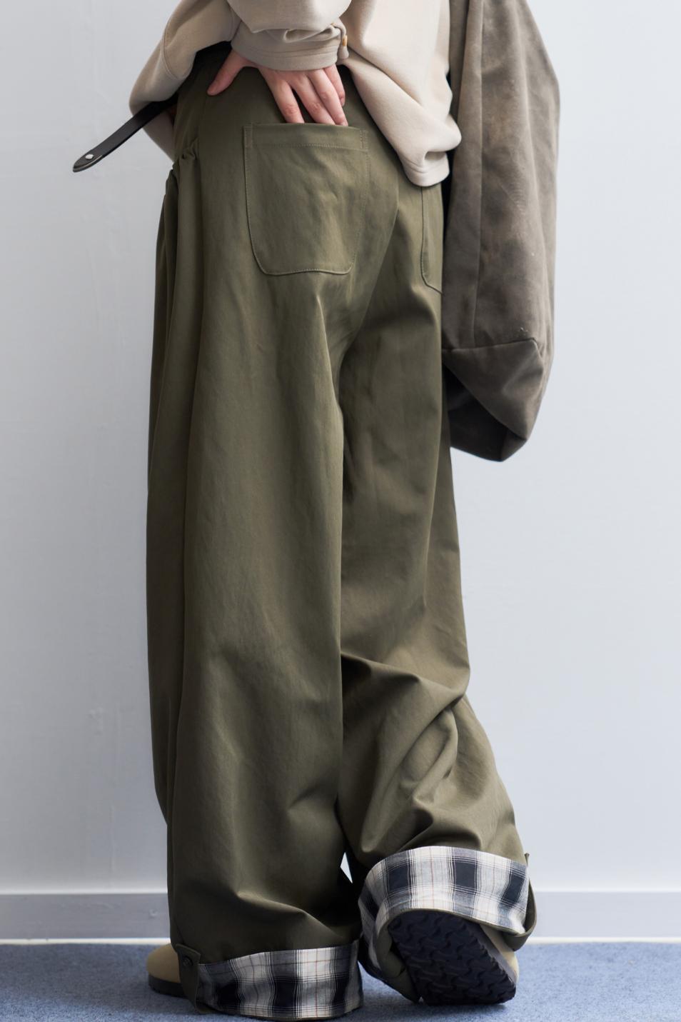 ルーズフィットワイドレッグパンツ