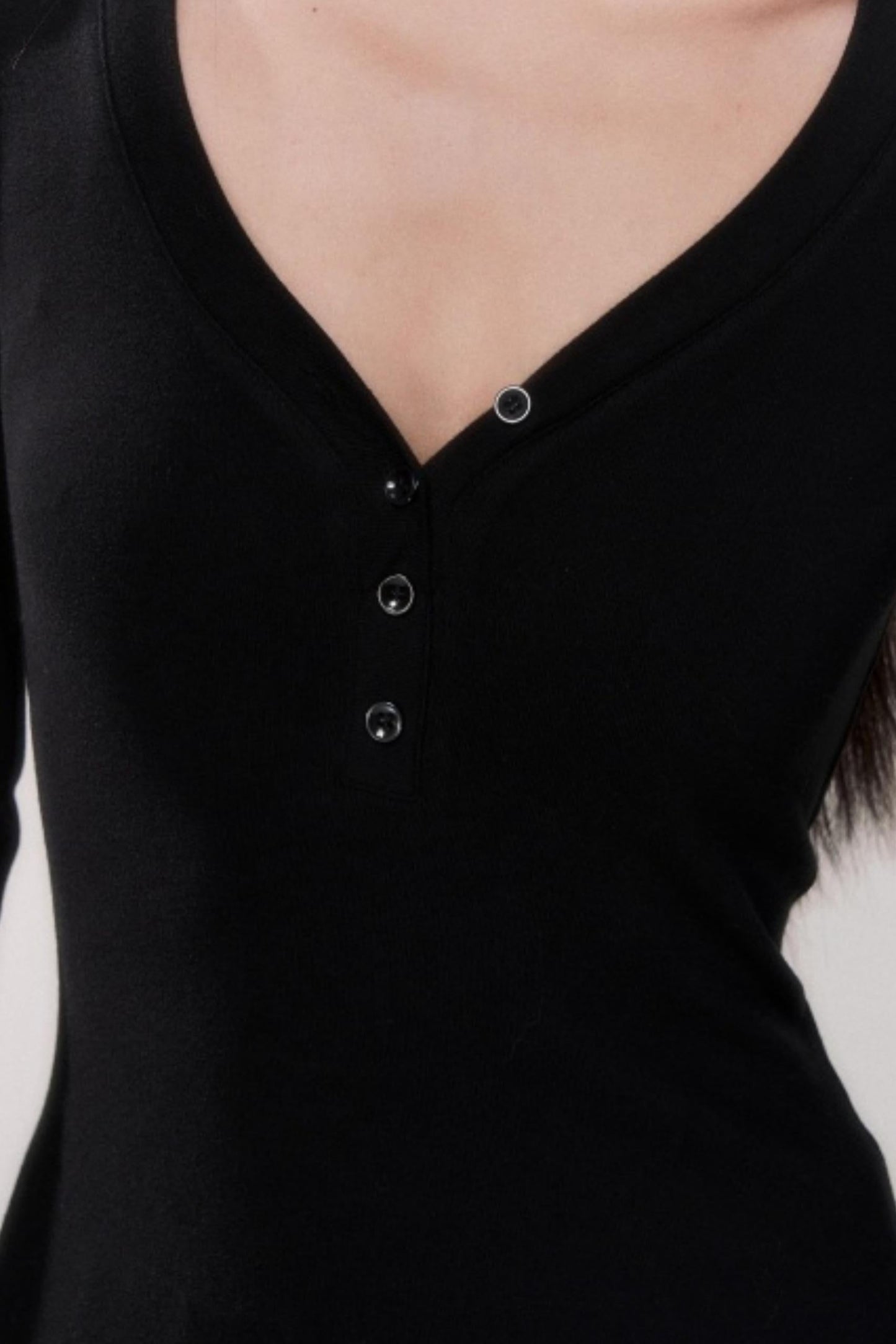 Buoy Neck Waist Cinched Knit Top