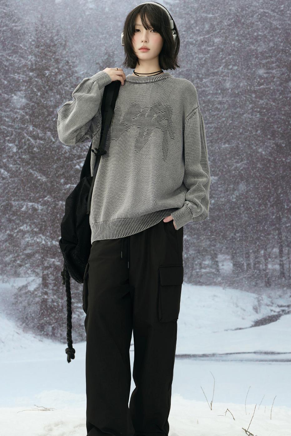 Minimalist Gravity Knit Sweatshirt