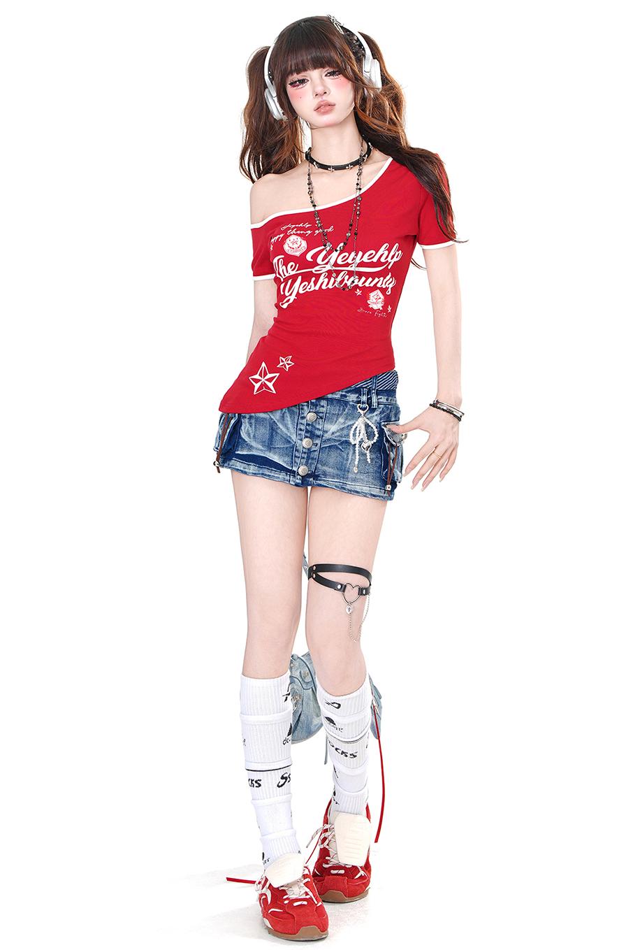 Spicy Girl Off Shoulder Tee