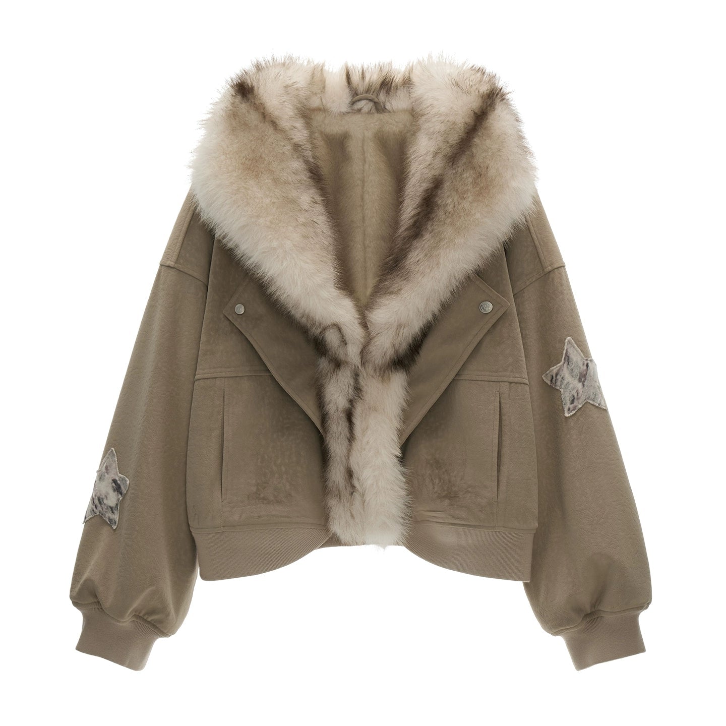 Fleece Brushed Suede Coat