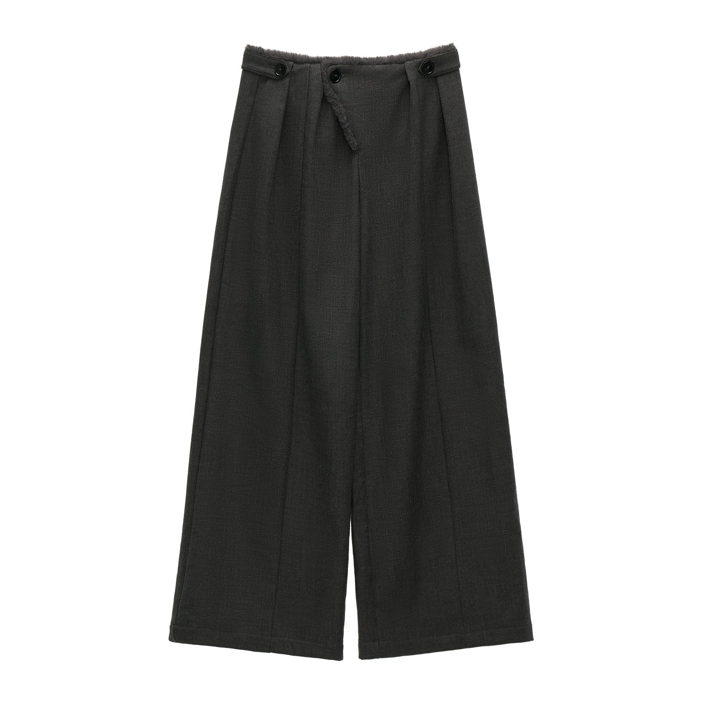 グレイフリースワイドレッグパンツ