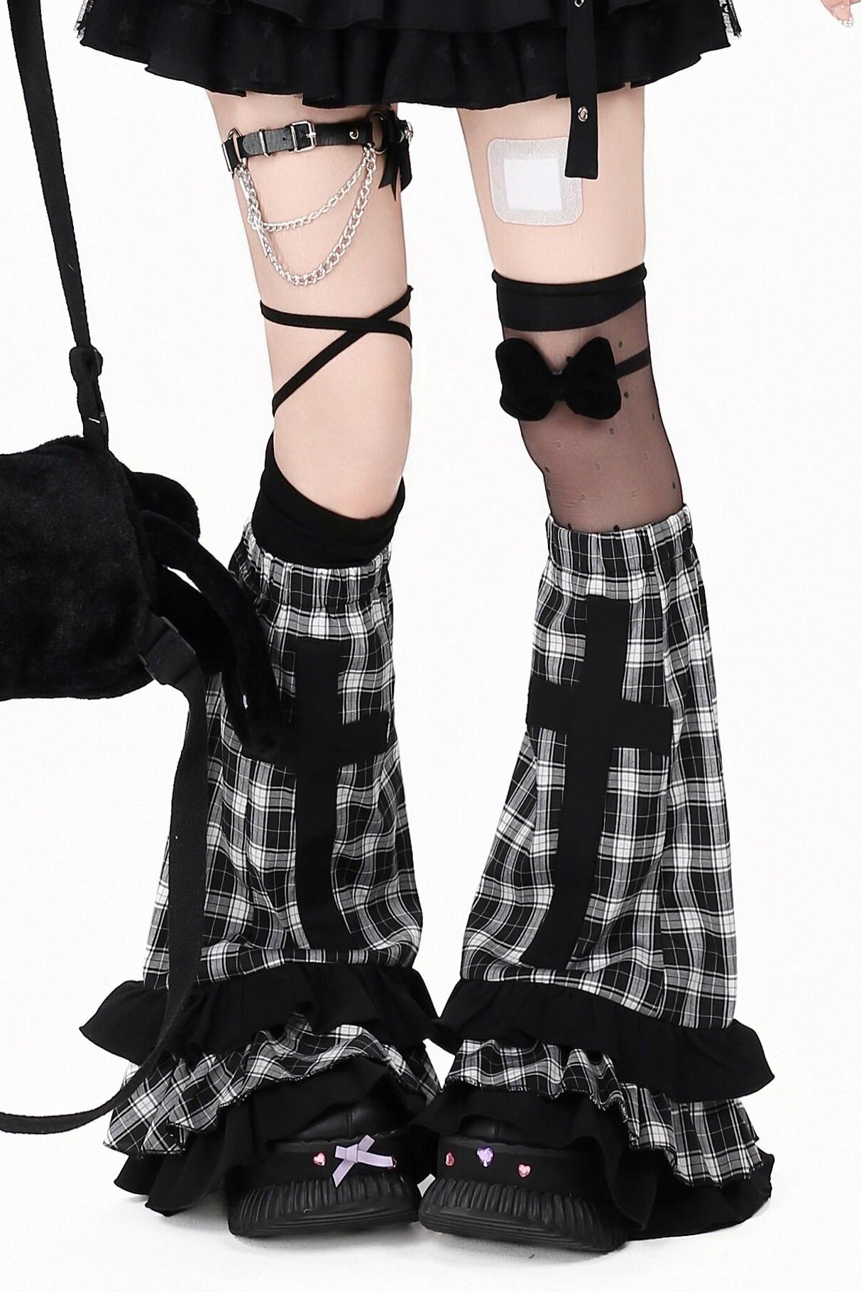 Heartbeat Plaid Tiered Skirt + Leg Warmers