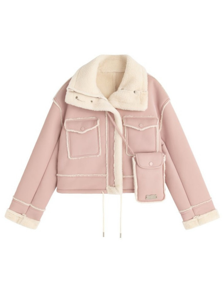 ポシェット付きファームートンジャケット