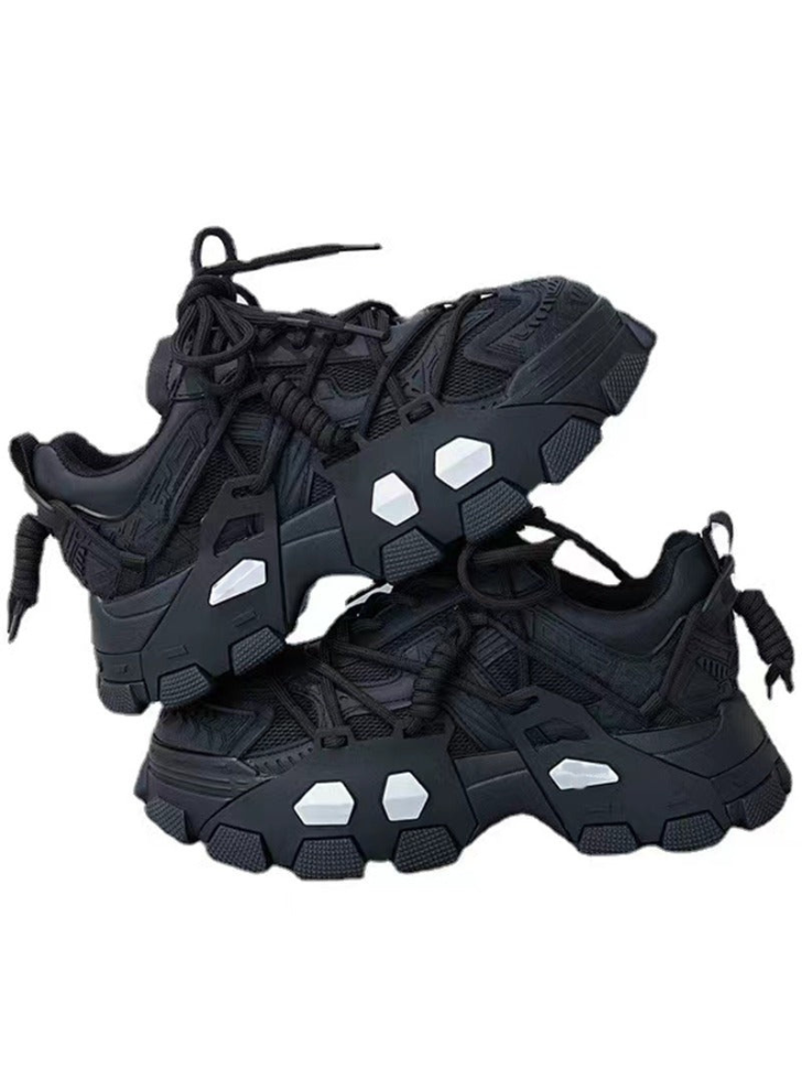 パワーブロックソールレースアップスニーカー