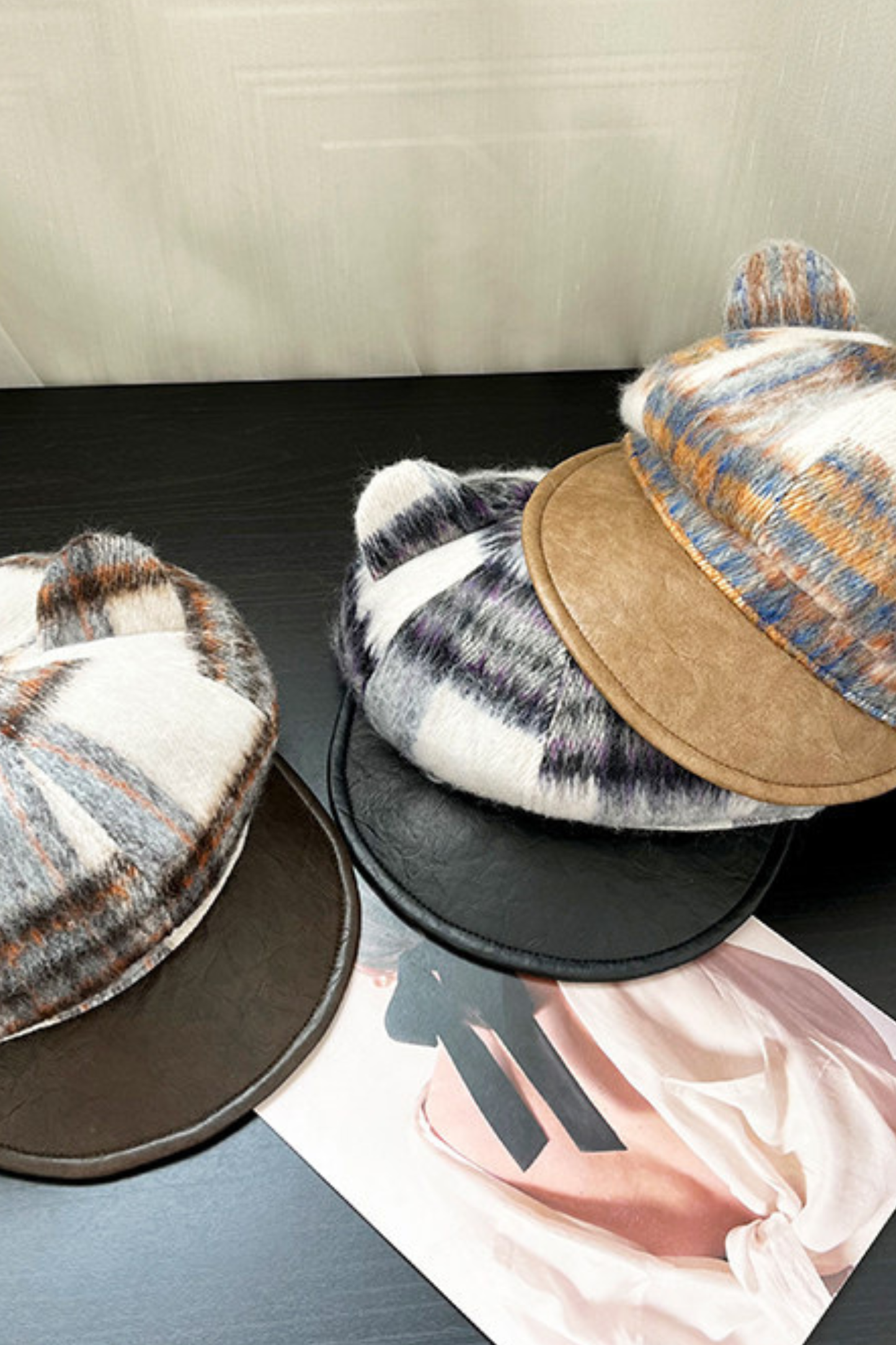 Bear Ear Plaid Beret