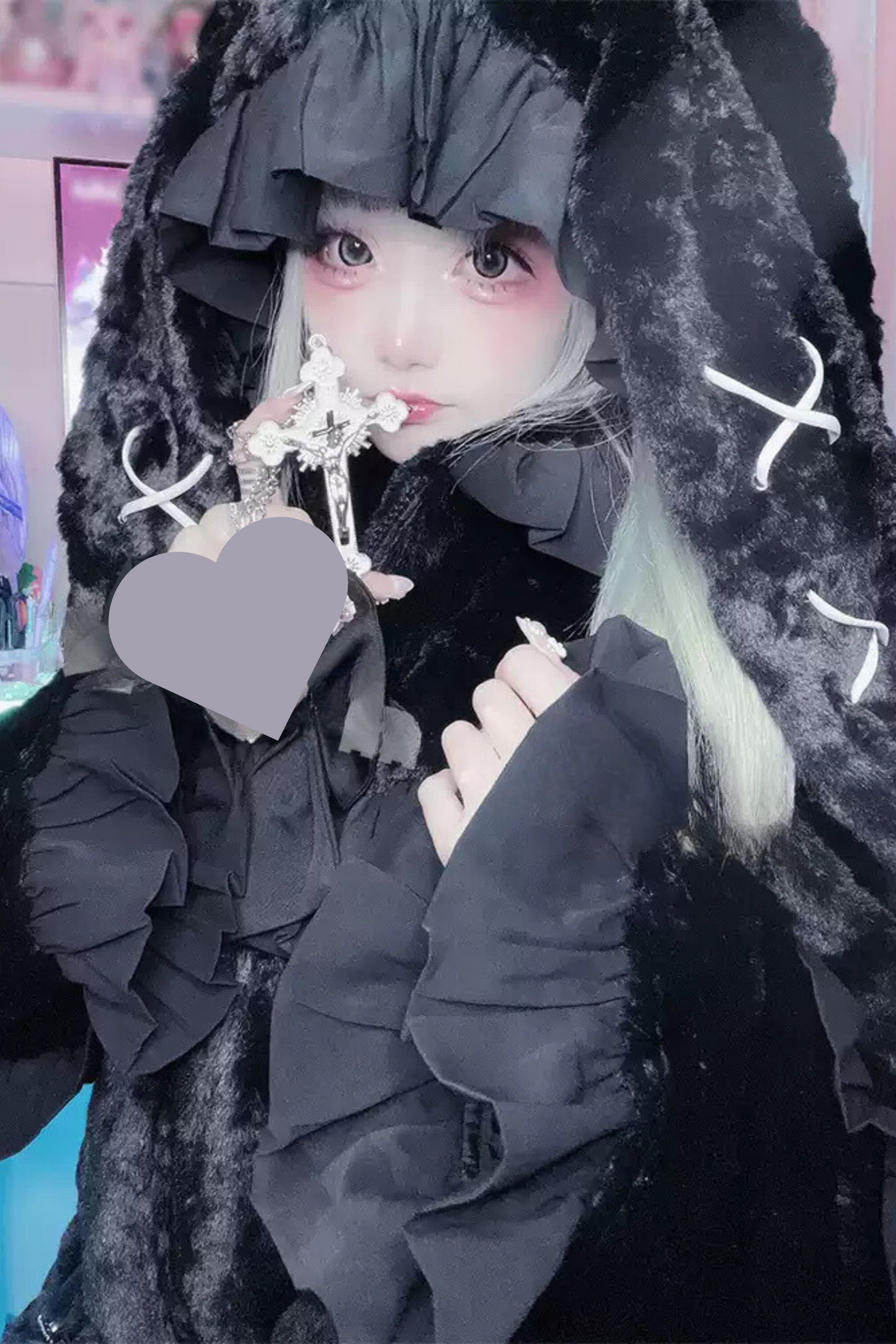 Mine Rabbit Fluffy Outerwear