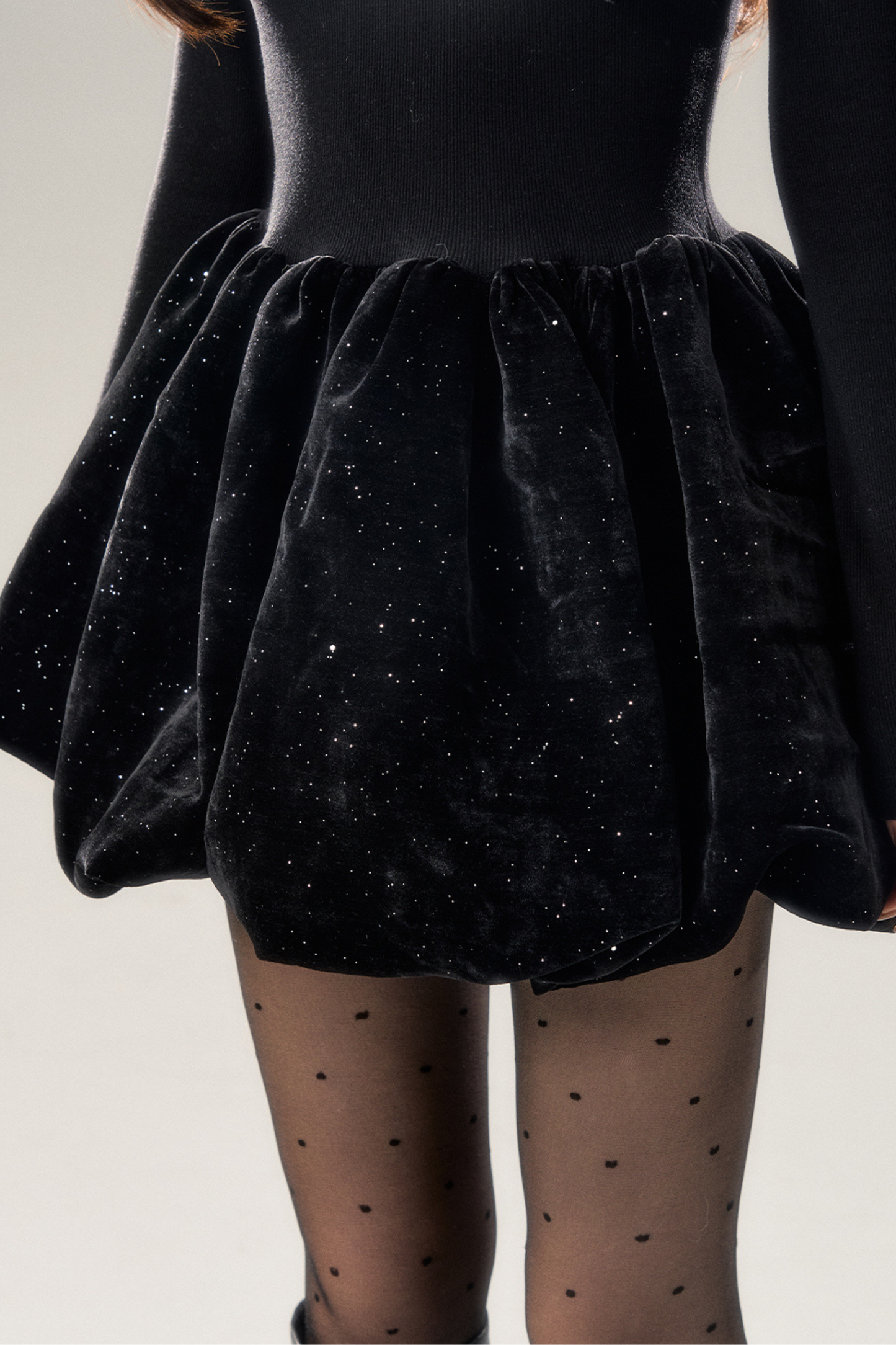 Strick-Schleifen-Design Ballonkleid