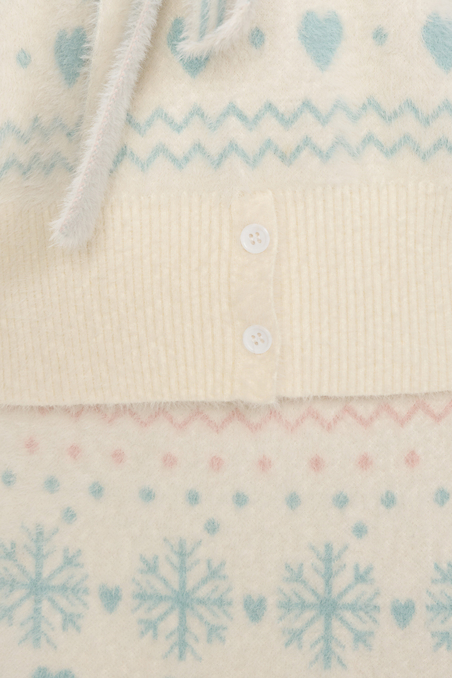 Snowflake sailor collar knit + tight skirt