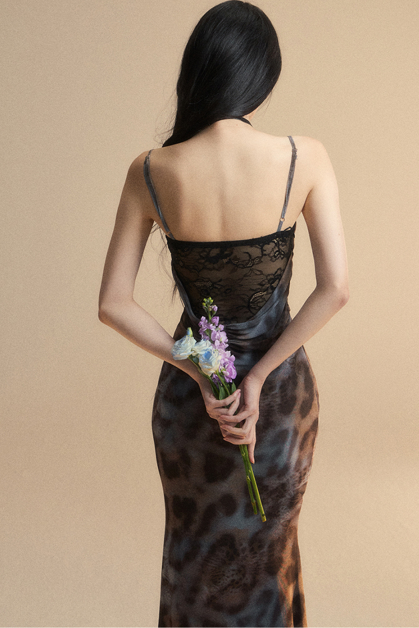 Empire Leopard Lace Dress