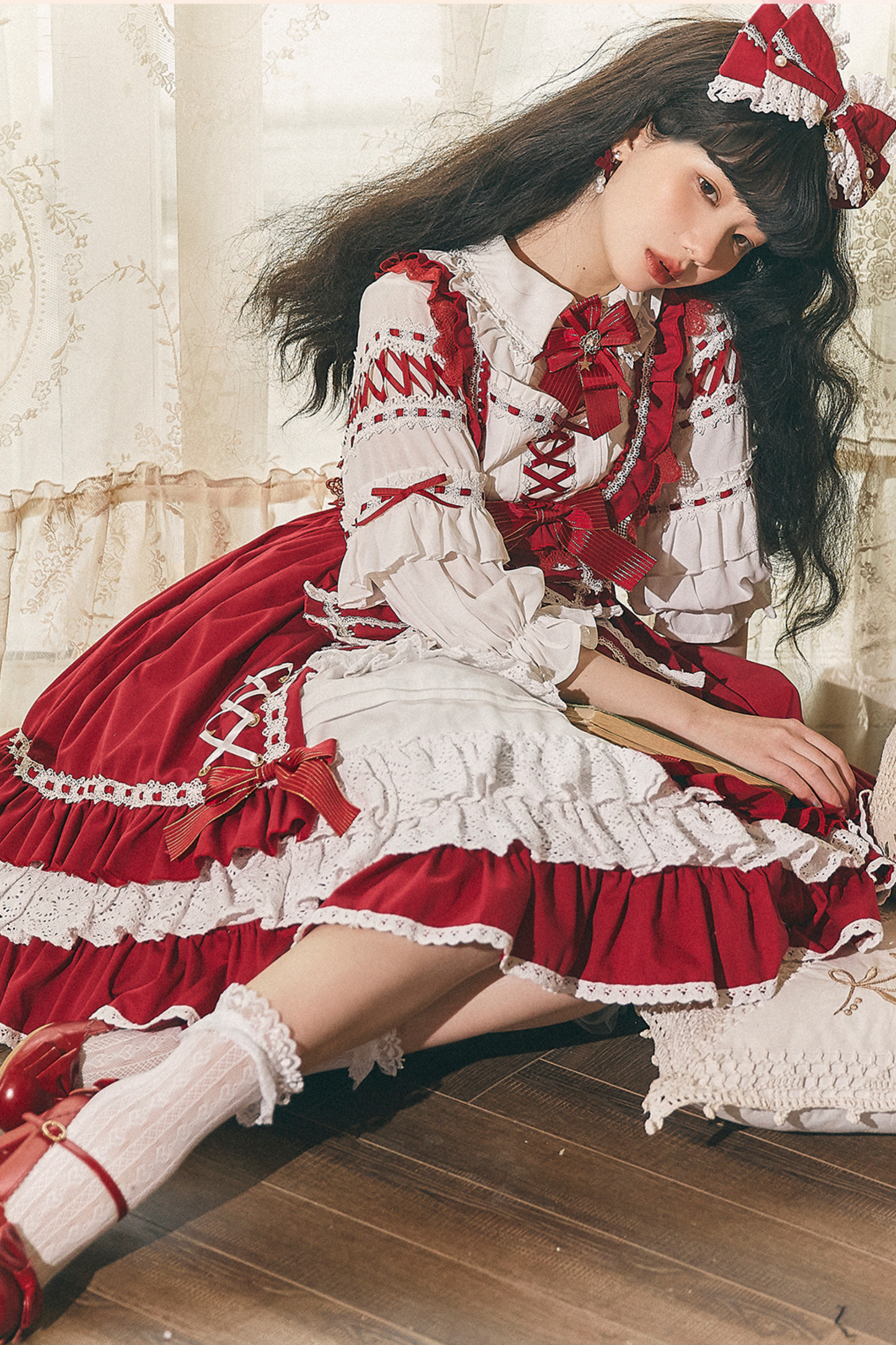 Chic ribbon doll Lolita dress