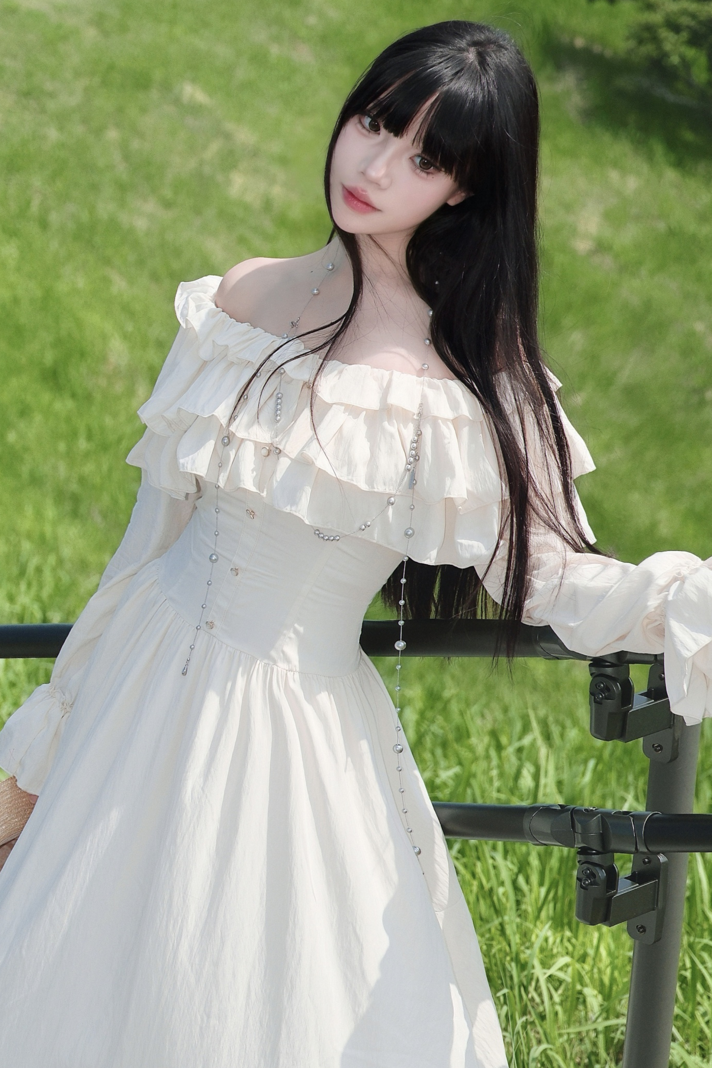 Sweet Frill One Shoulder Dress