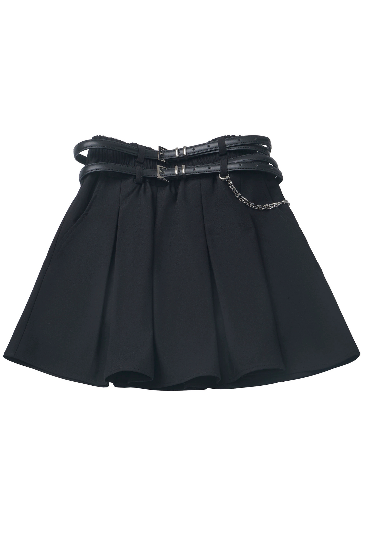 Love Comi Panda Checkered Dress + Pleated Skirt + Cropped Top