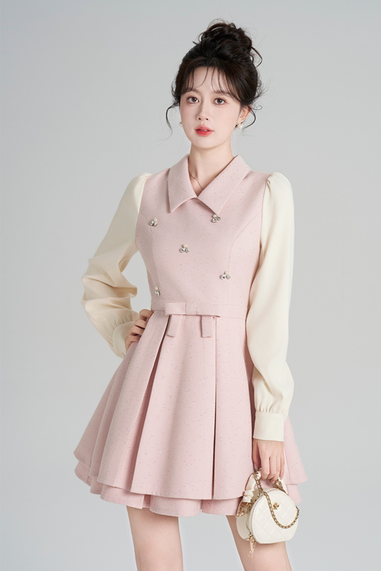 フレンチスイートスタイルリトルジュエルドレス