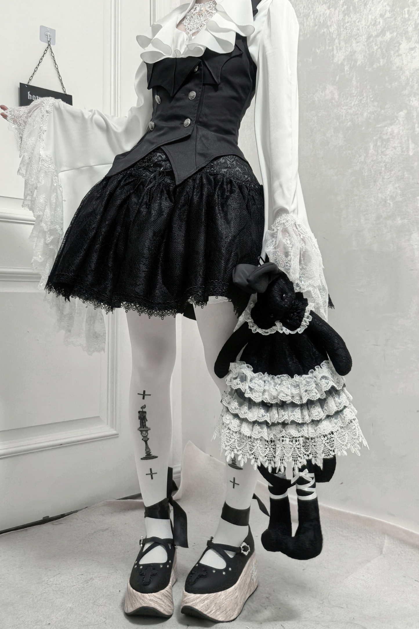 Butterfly Shadow Gothic Prince Outfit Top