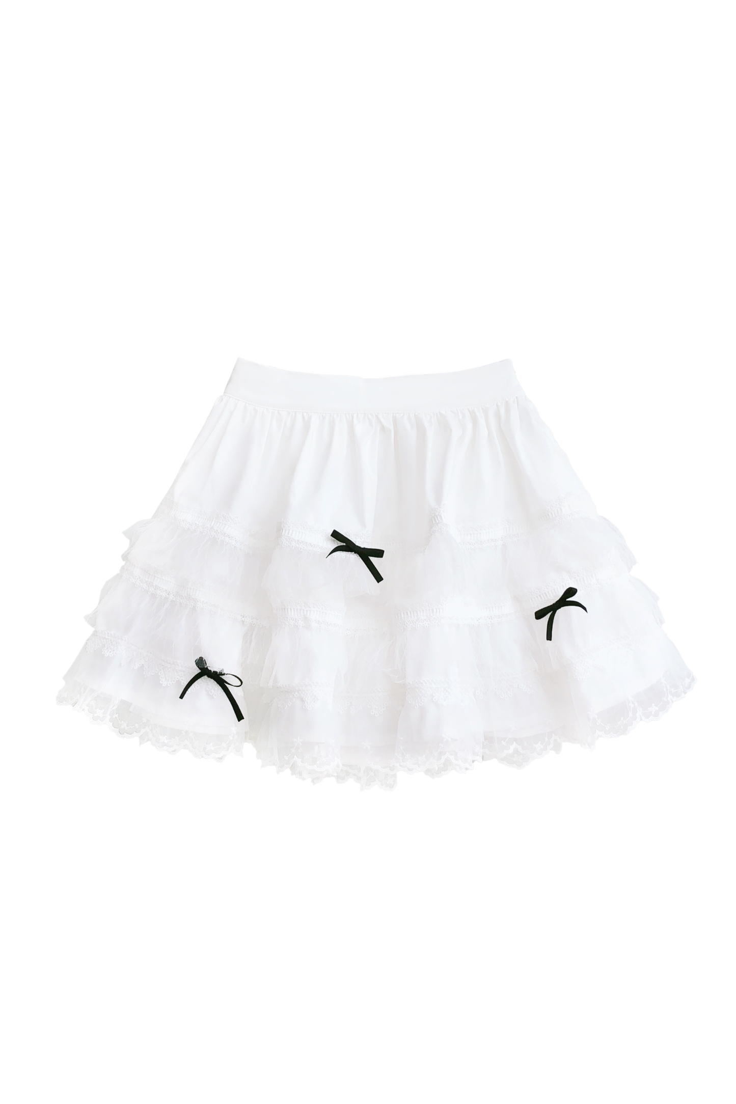 ホワイトスノーロングコート+シャツ+スカート