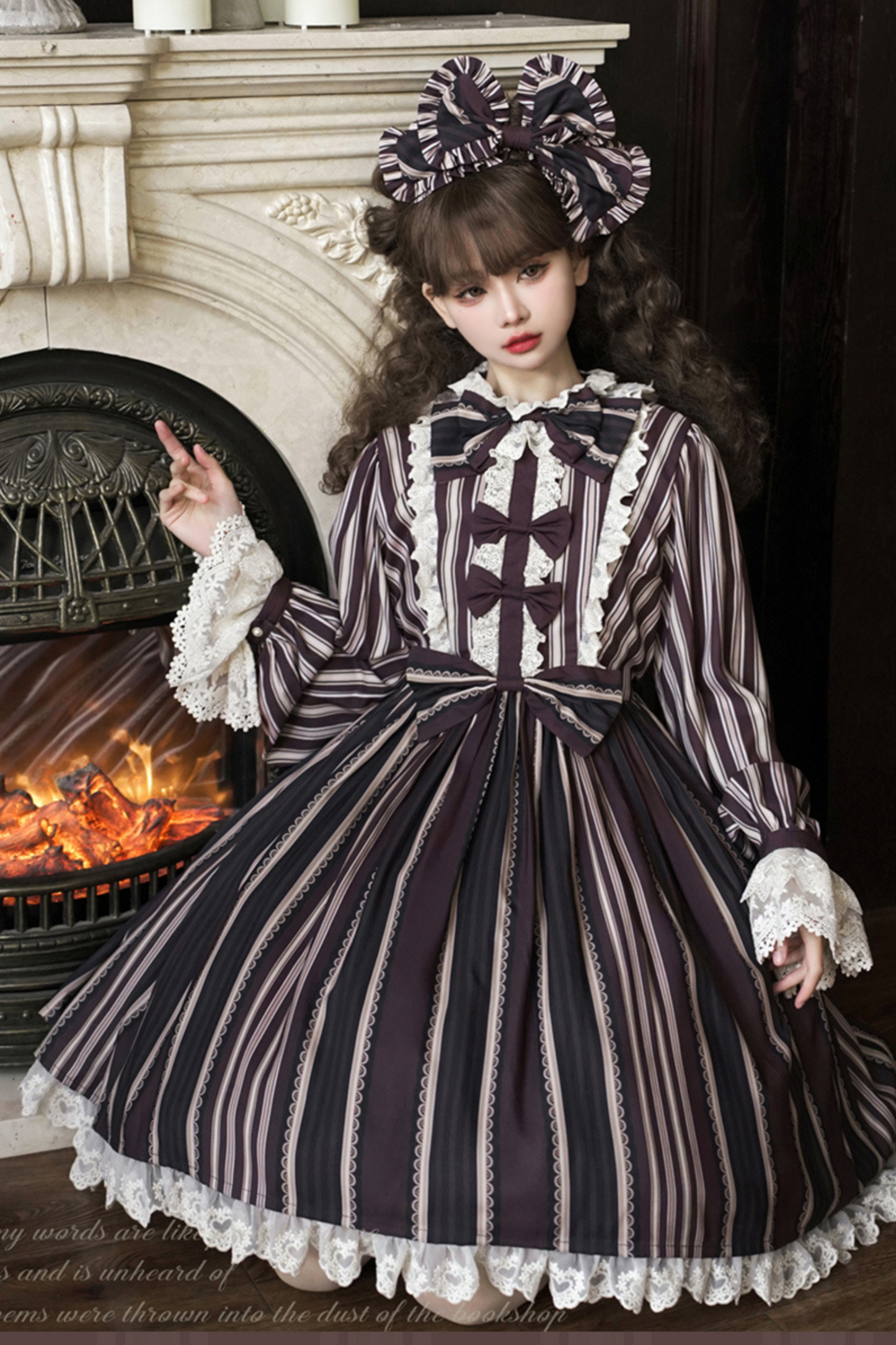Bistro Striped Drop Lolita Dress