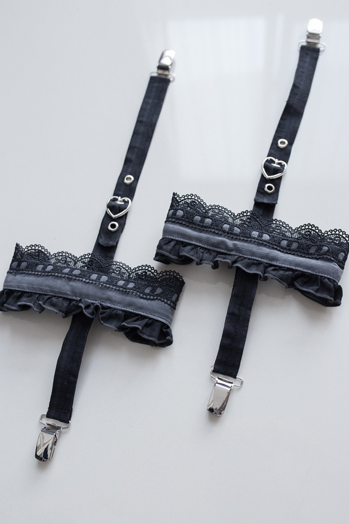 Striped Skirt + Leg Ring + Shirt