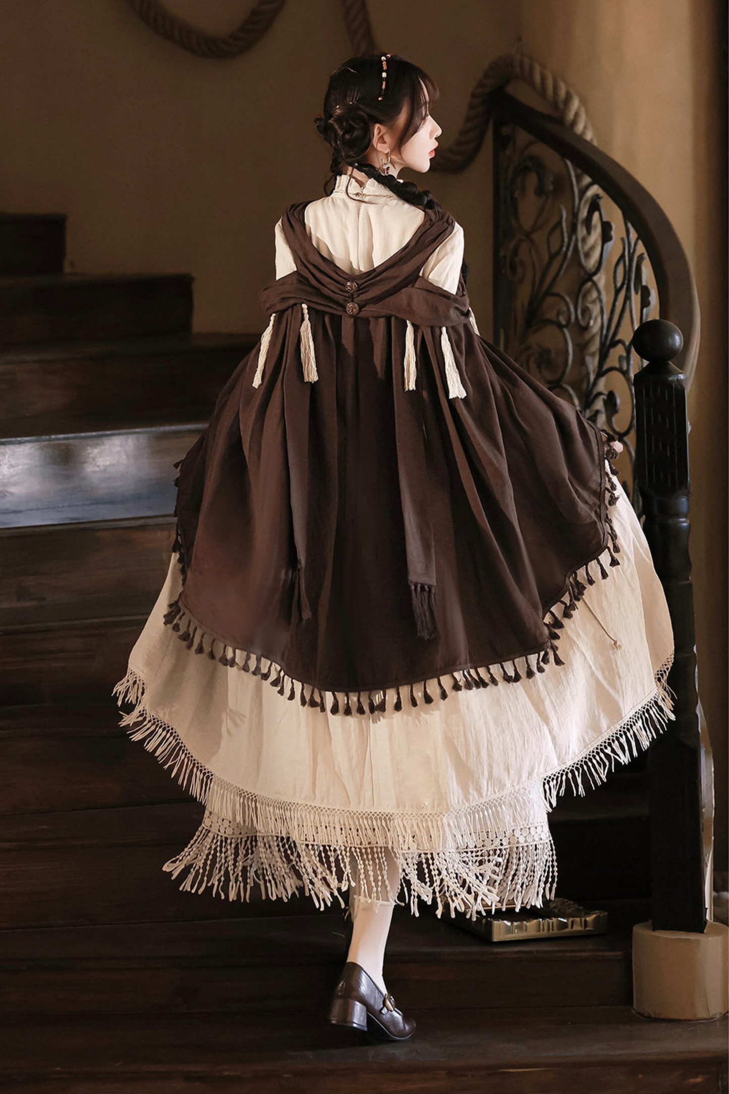 Dream Weaver Dress + Outerwear + Necklace