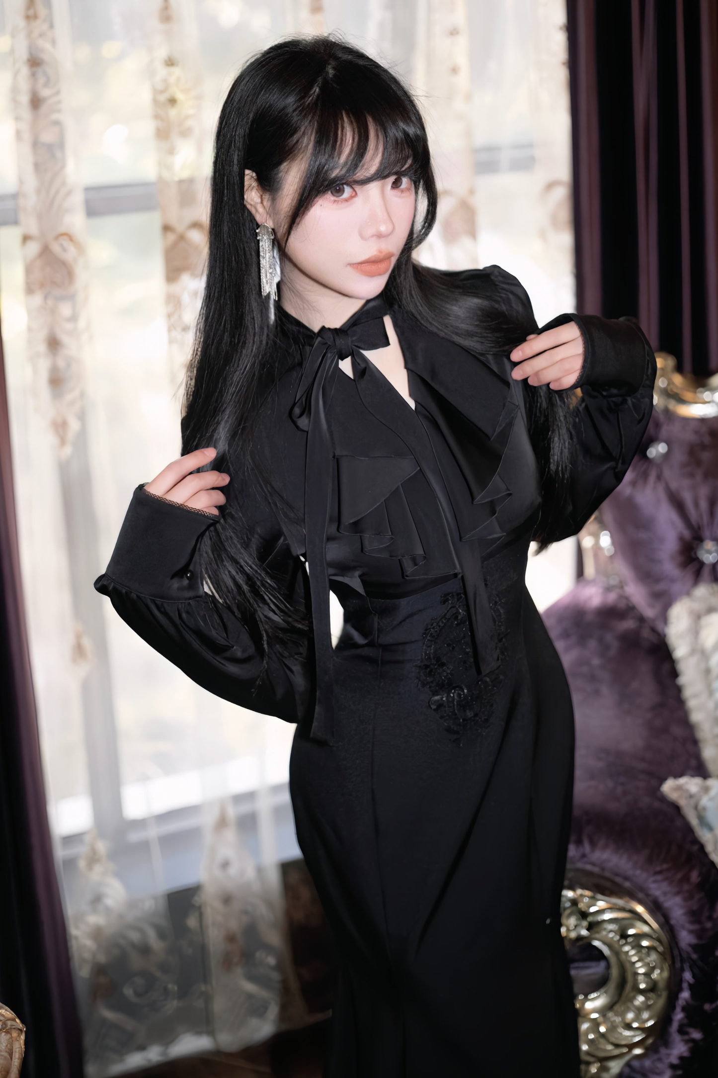 ダークレトロフィシュテールドレス