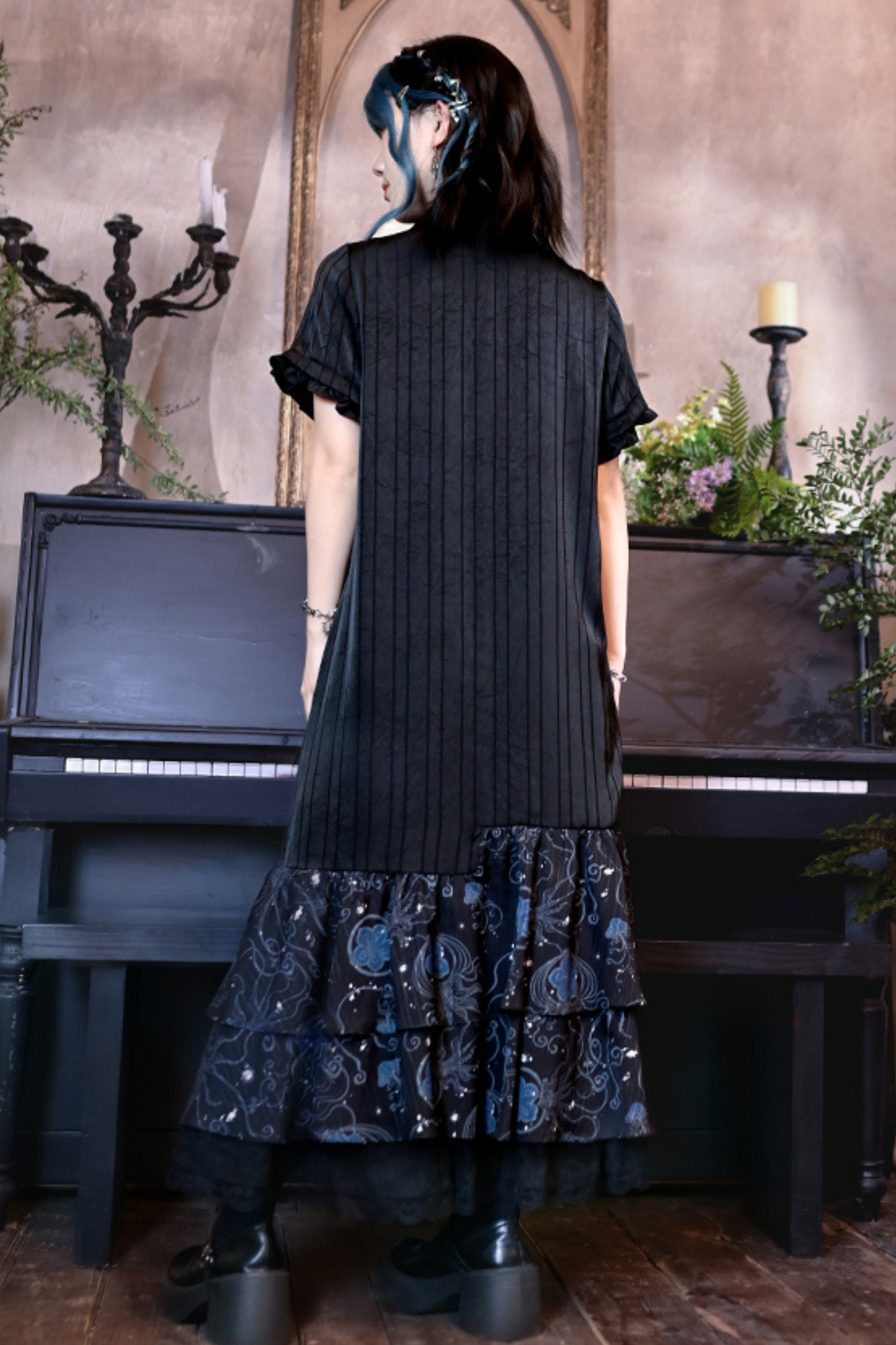 Blue Tears Fishtail Shirt Dress