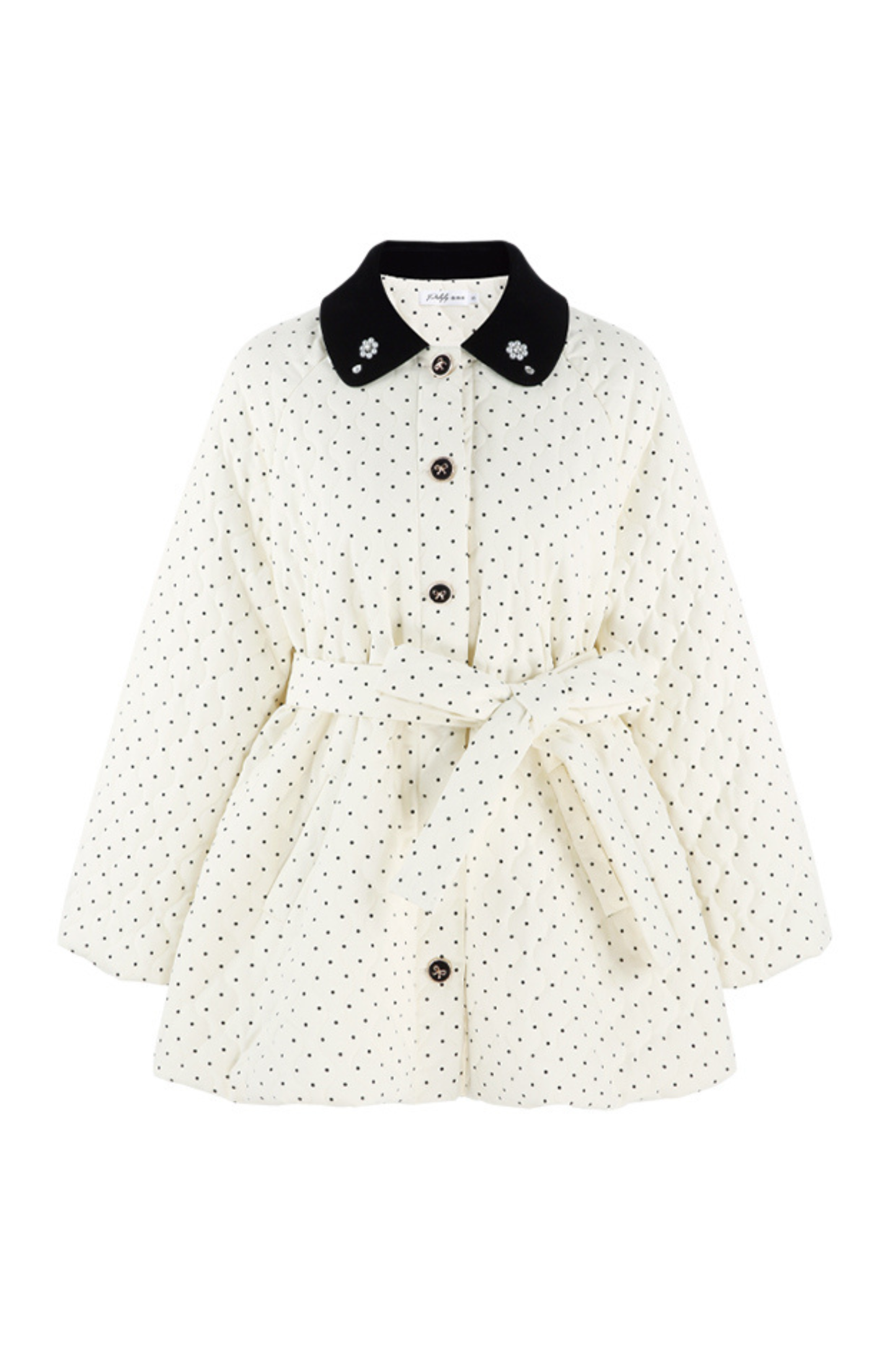 スイートポルカドットフレンチコート