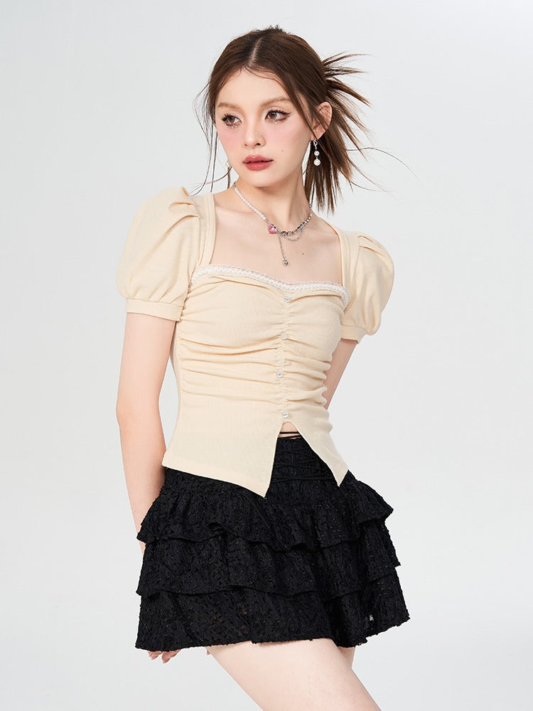 Black Race Cake Short Skirt