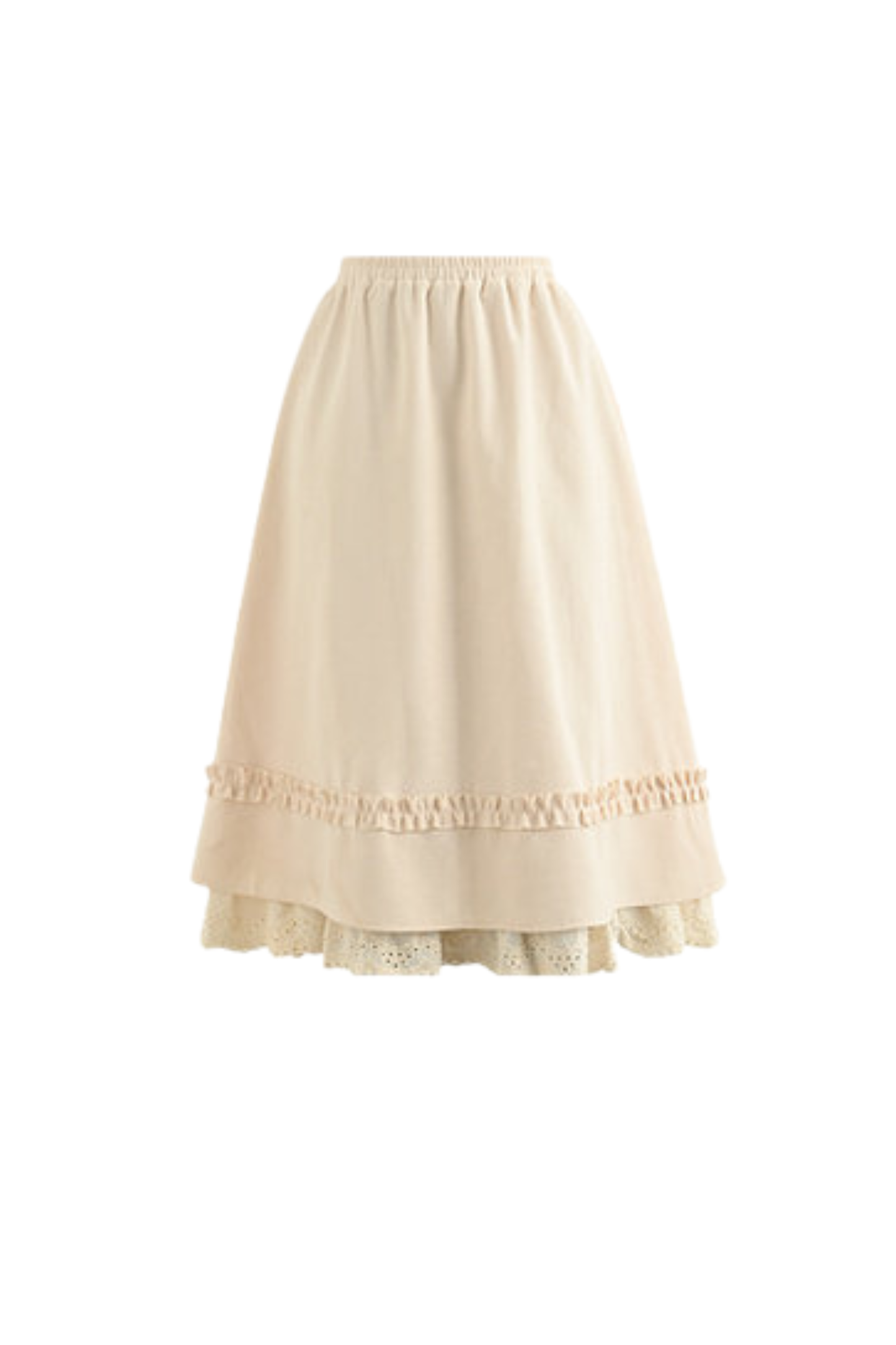 Lace Preppy Style Skirt