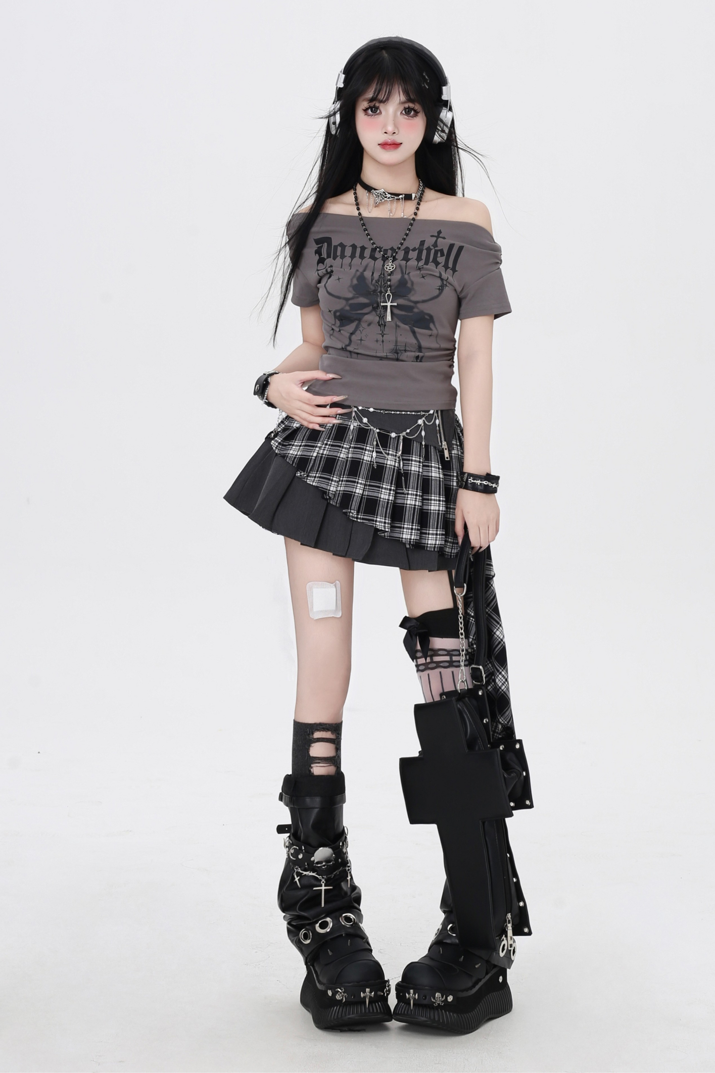 Spice Girls High Waist Pleated Miniskirt