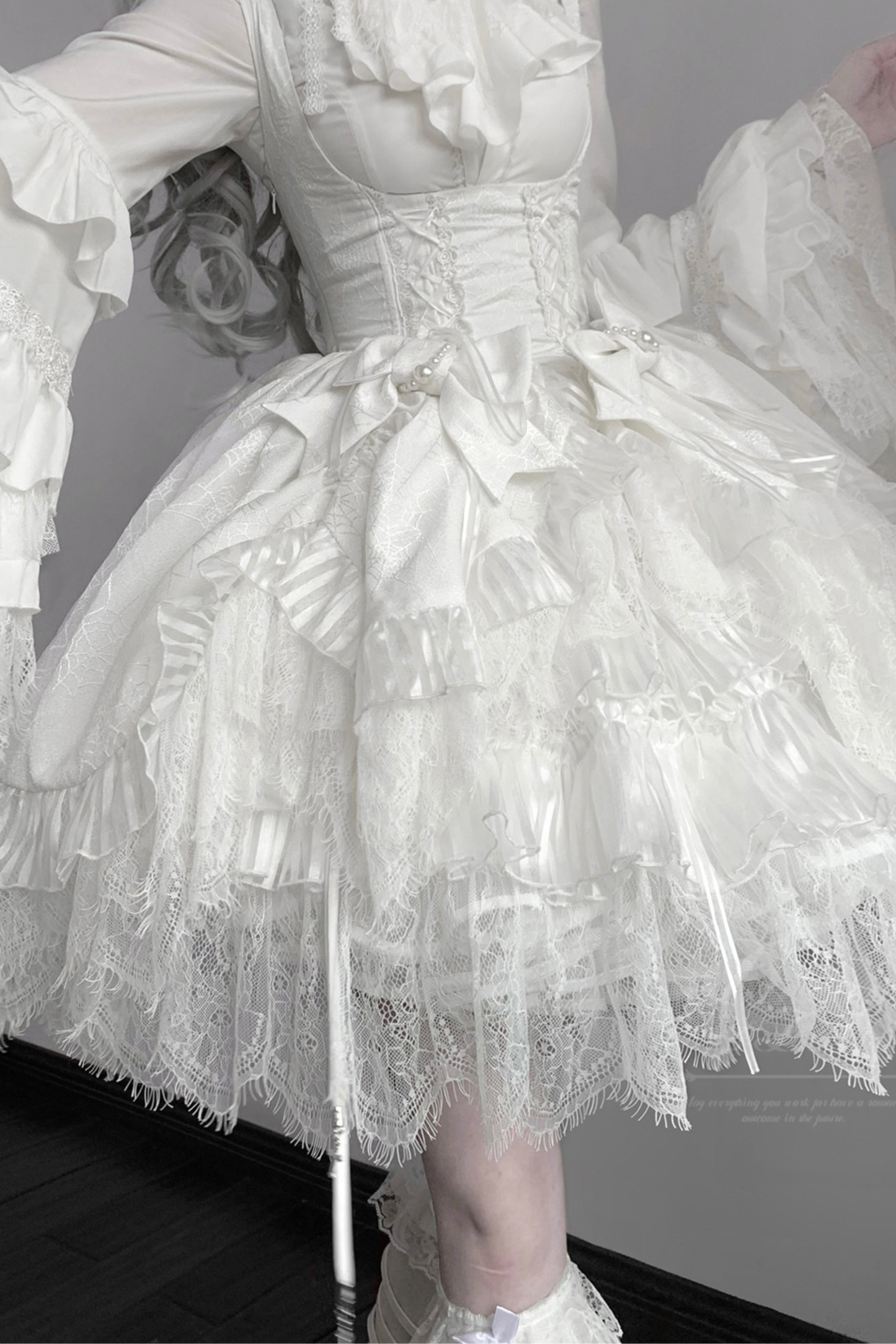 ゴシックバードロリータジャンパースカート+パンプキンパンツスカート+カーテンスカート