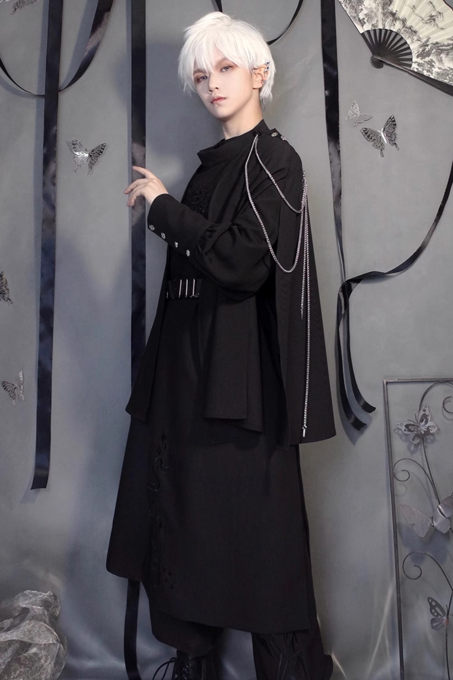 レトロ皇子ハンサムロングショール