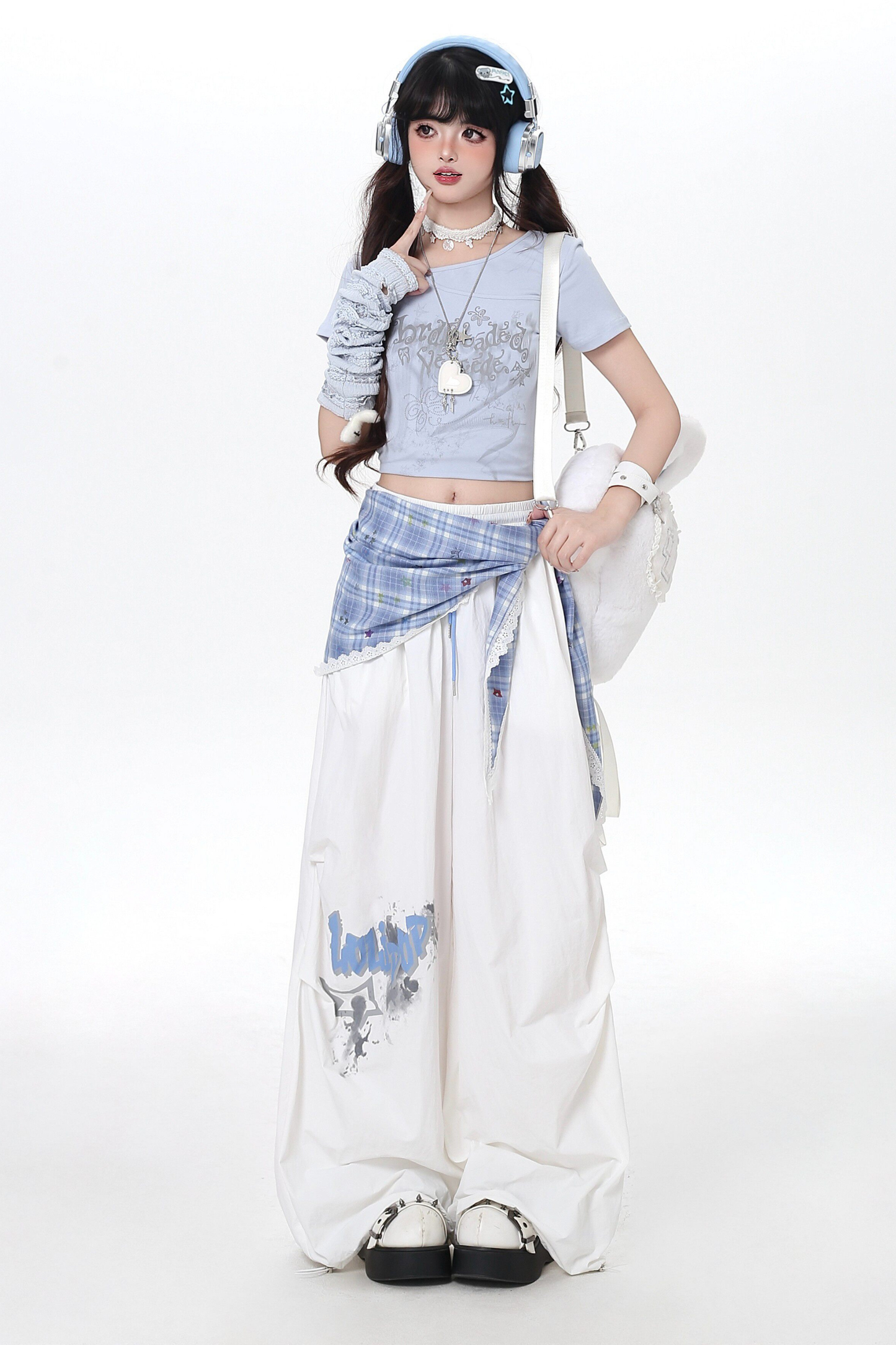 다크 스트리트 와이드 팬츠