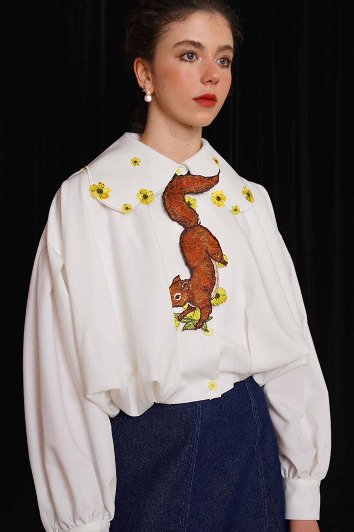 リスフラワーネクタイ