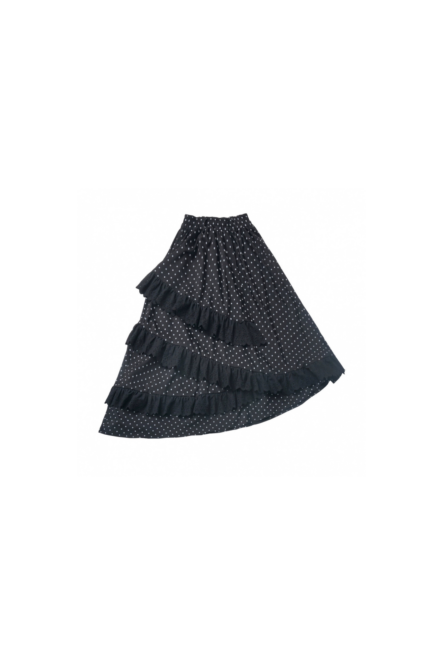 Camiseta holgada con lazo + Culottes + Falda asimétrica
