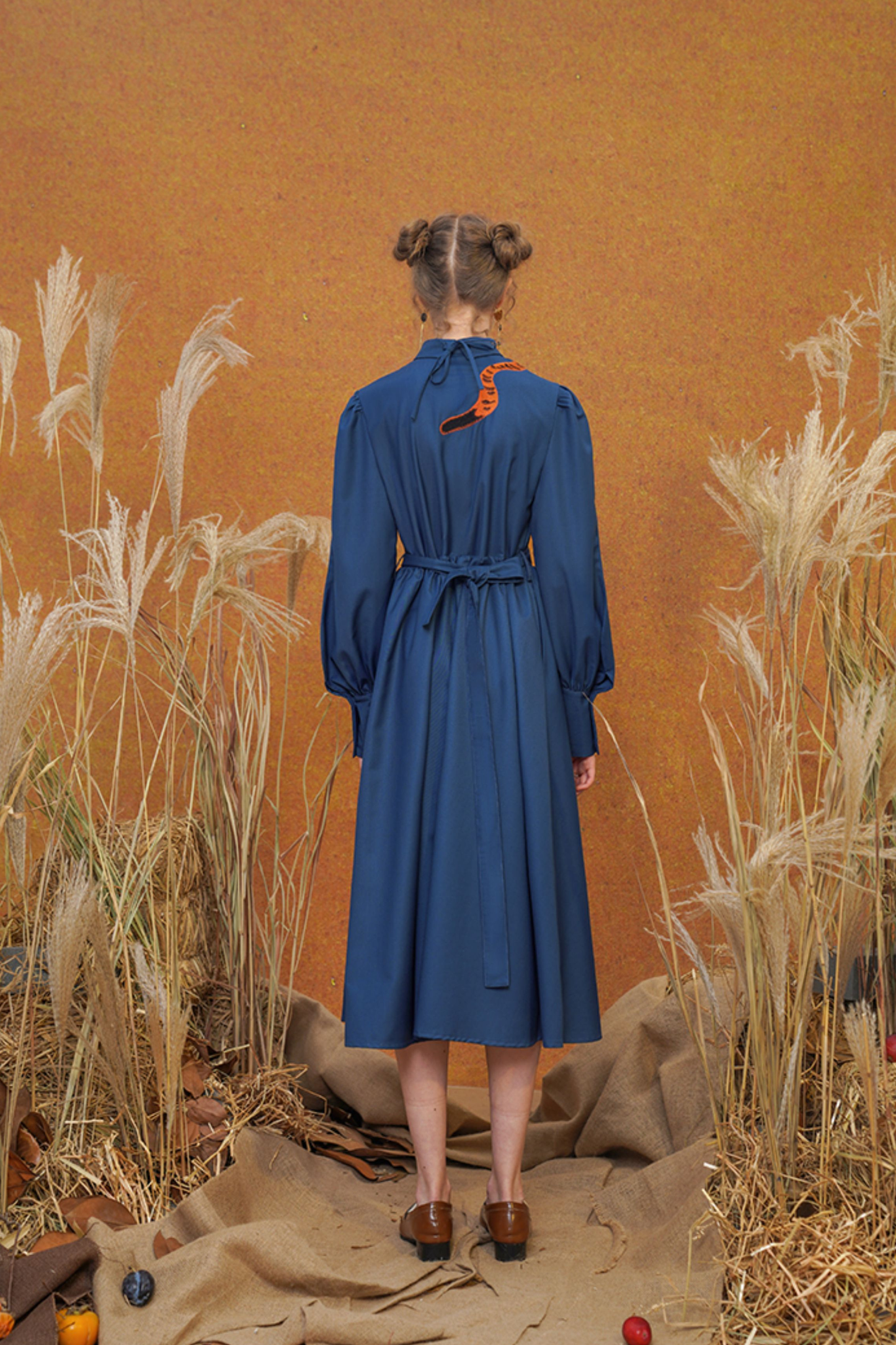 French Vintage Tiger Dress