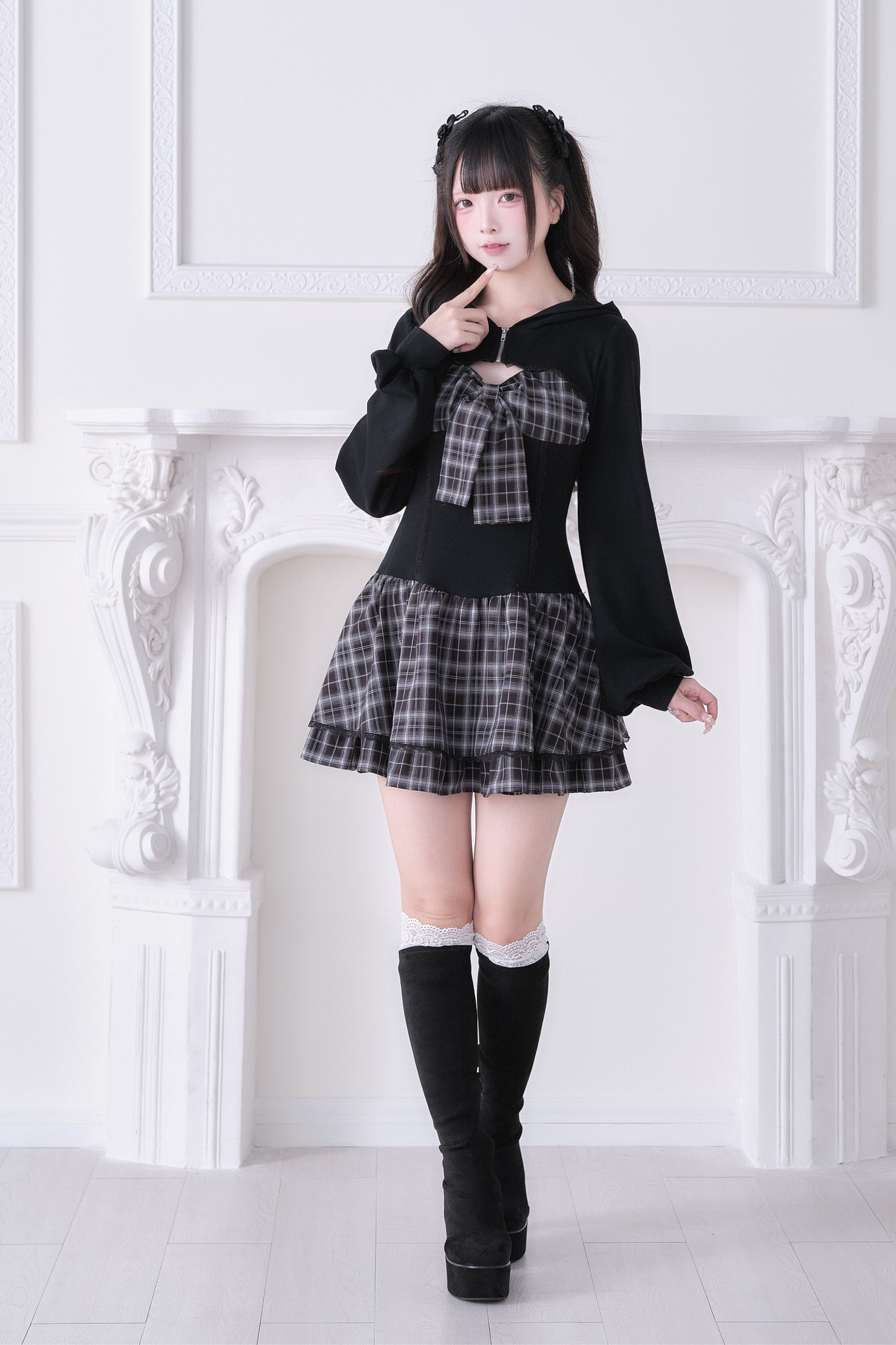 Dark Kawaii Band Kleid