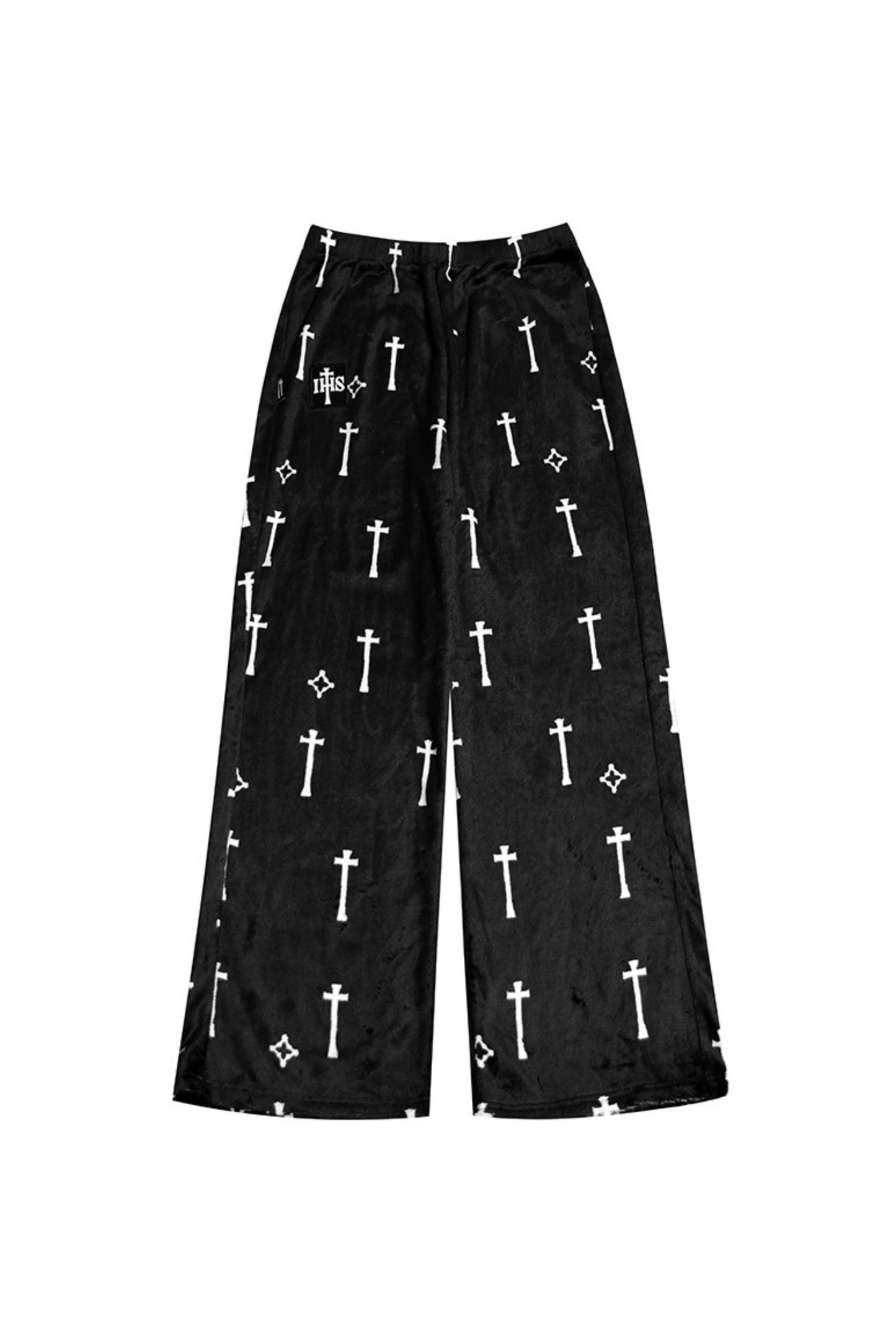 Gothic Cross Flannel Nightgown Coat + Loose Pants + Jacket