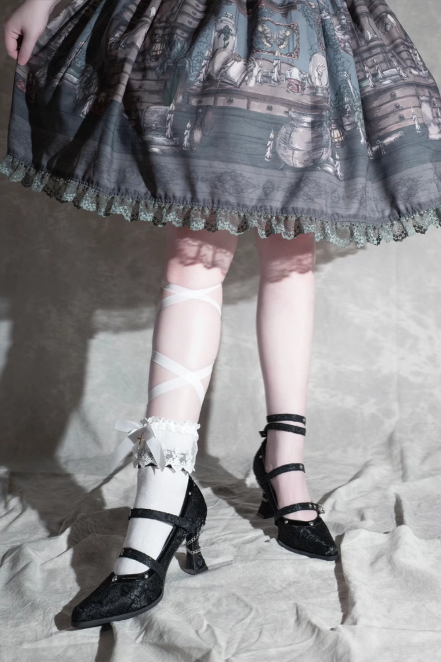 Retro Dark Subculture Gothic Heels