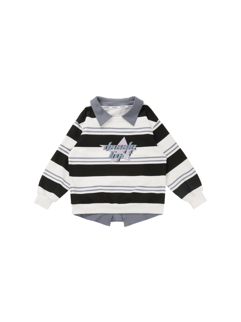 スターボーダートップス+アシメスカート+ルーズロングパンツ