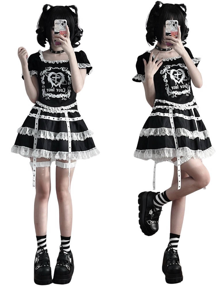 Clown Poker Punk Platform Shoes