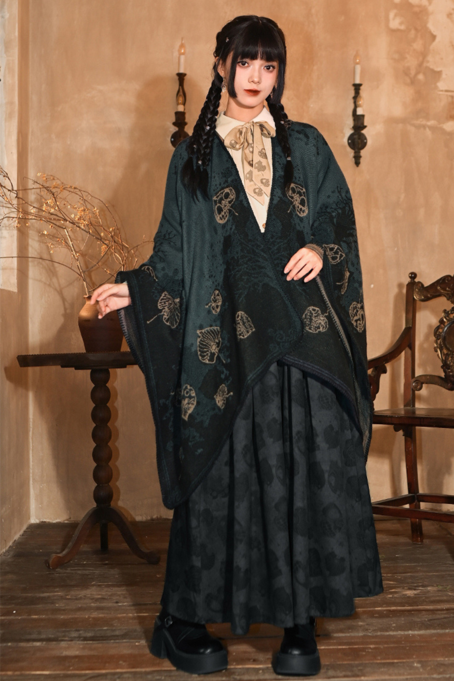 China Jacquard Long Cloak