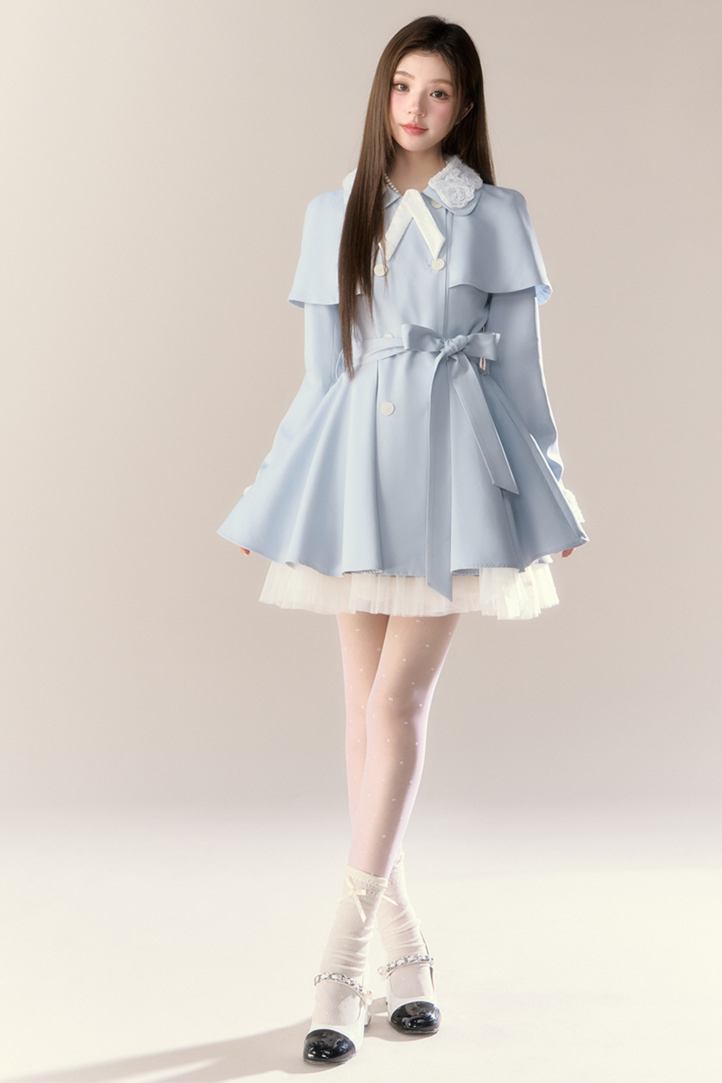 그리니치 케이프 트렌치 드레스