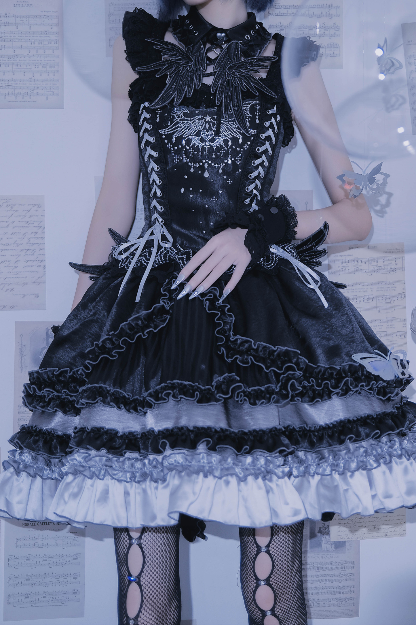 メタリックエンジェリックスカート