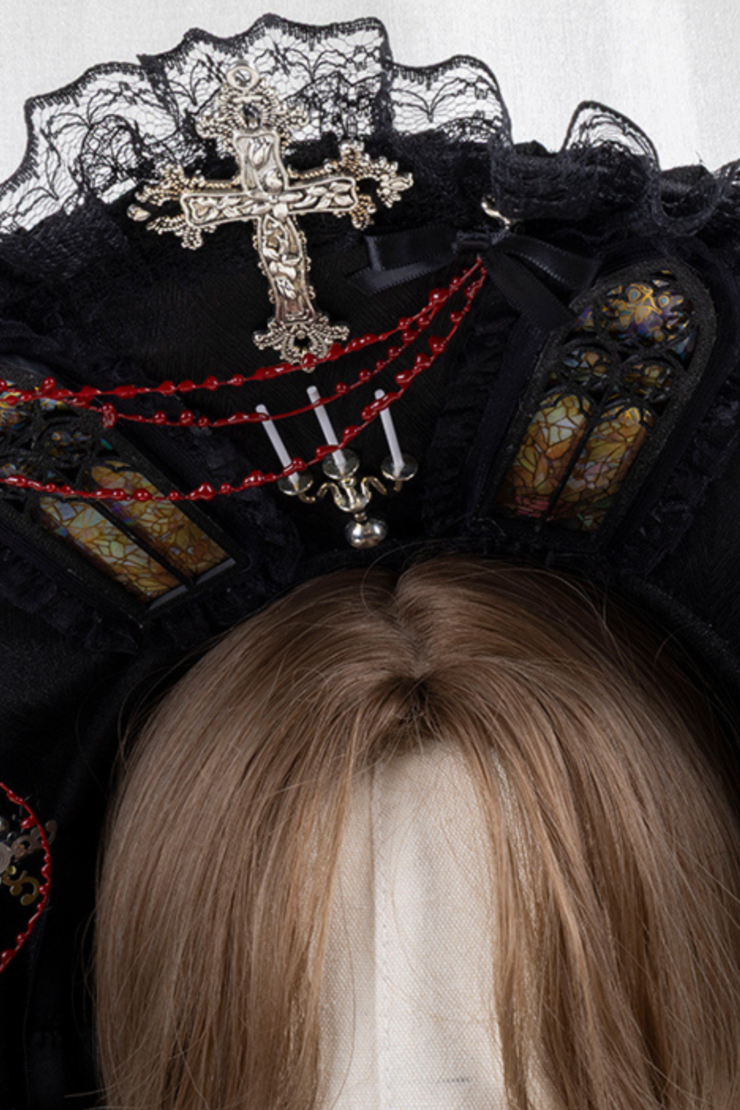 ゴシックエレガンクリップハット+ボンネット+フラットハット